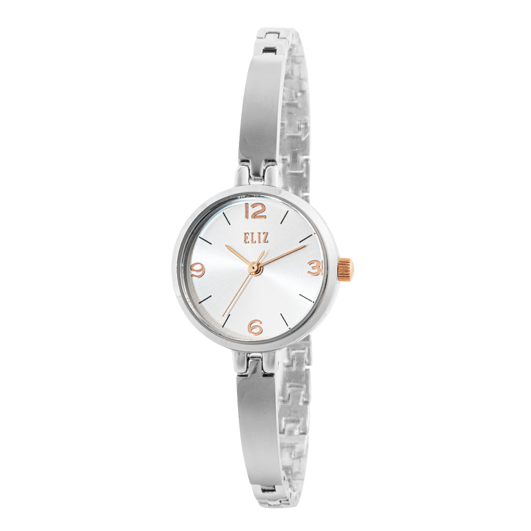 ELIZ ES8785L2SSS SS Caseback Band Women's Watch - Front