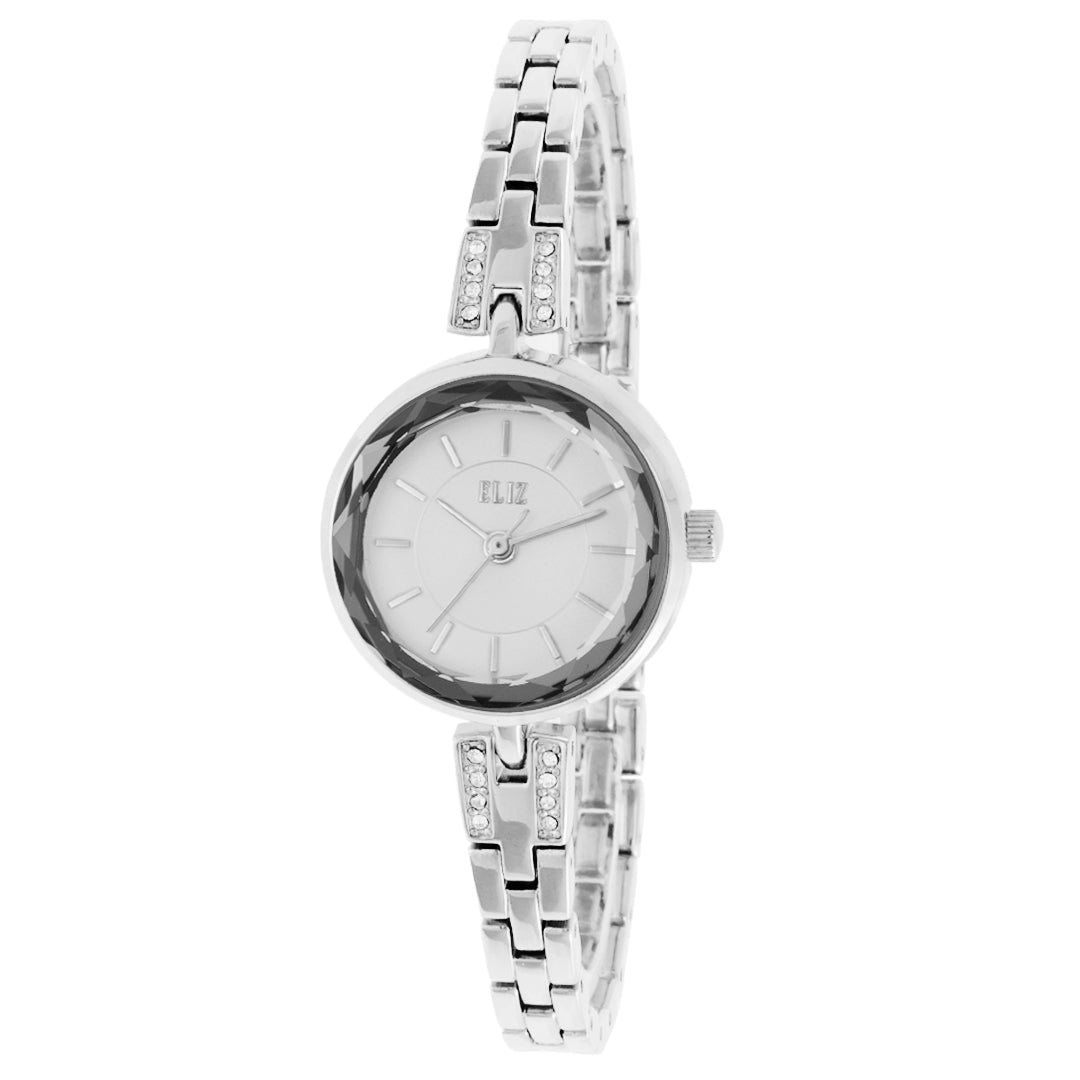 ELIZ ES8786L2SSS SS Caseback Band Women's Watch - Front