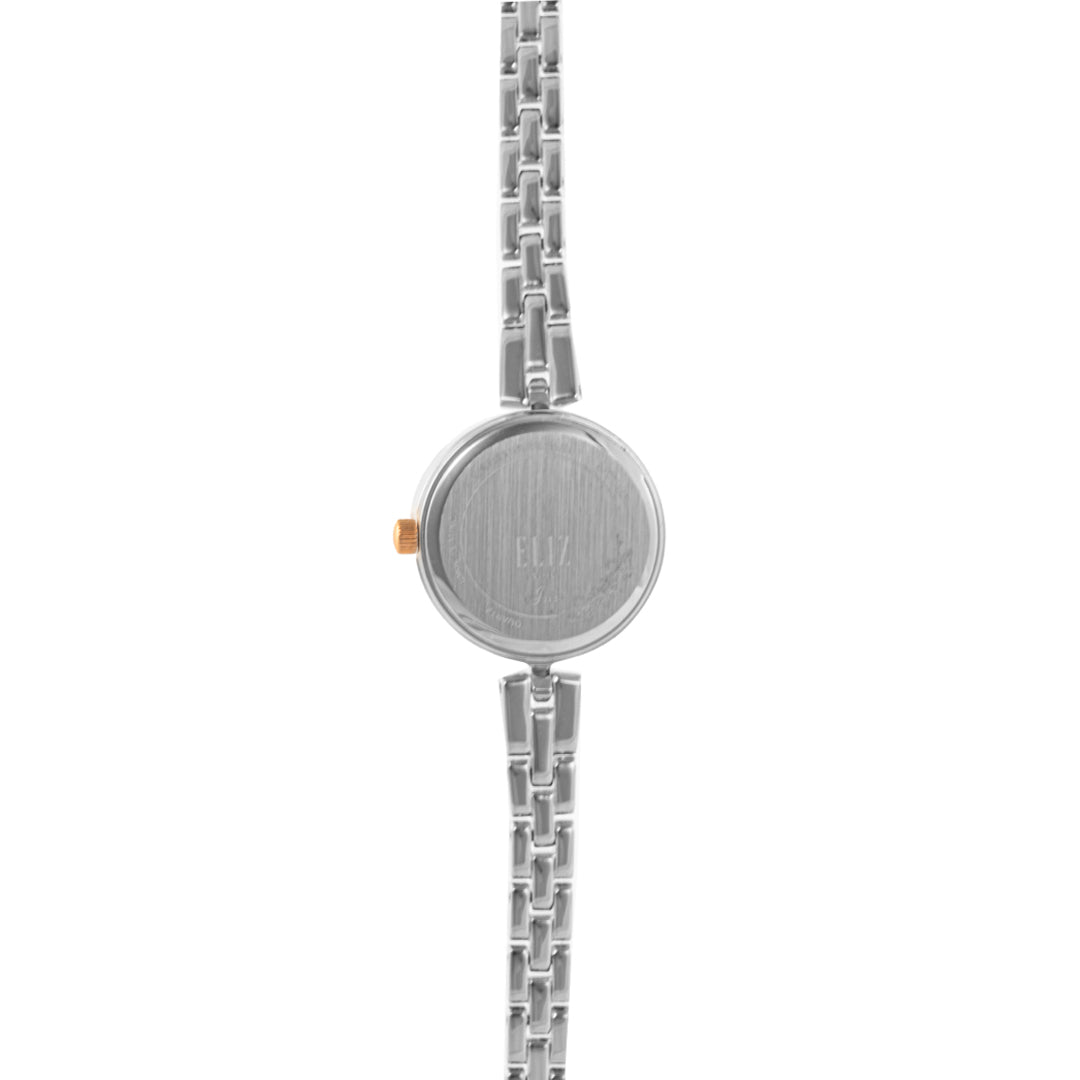 ELIZ ES8786L2UBU SS Caseback Band Women's Watch - Back