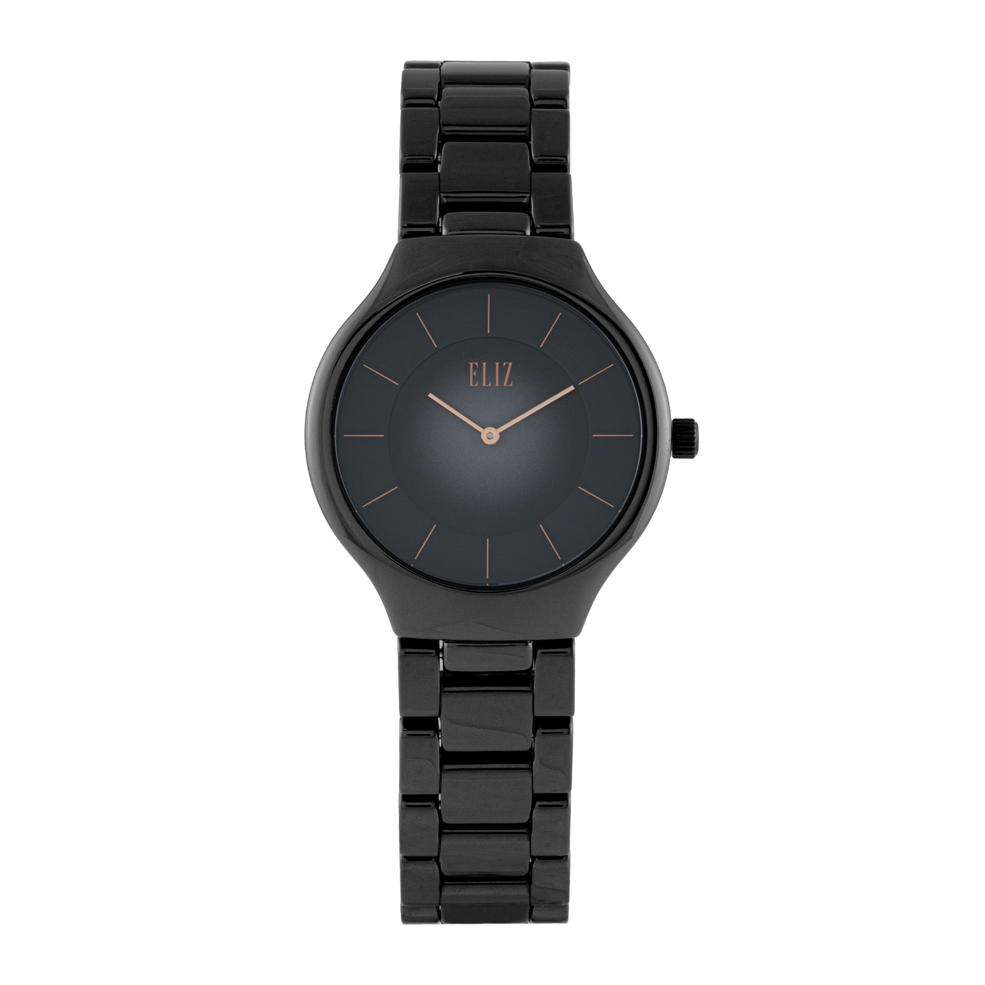 ELIZ ES8802L3NPN Ceramic Case & Band 2-Hands Women's Watch