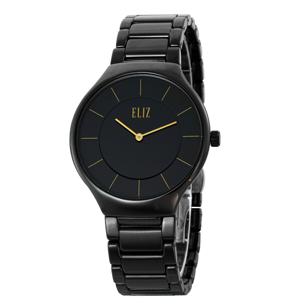 ELIZ ES8802U3NCN Ceramic Case Band Unisex Watch - Front