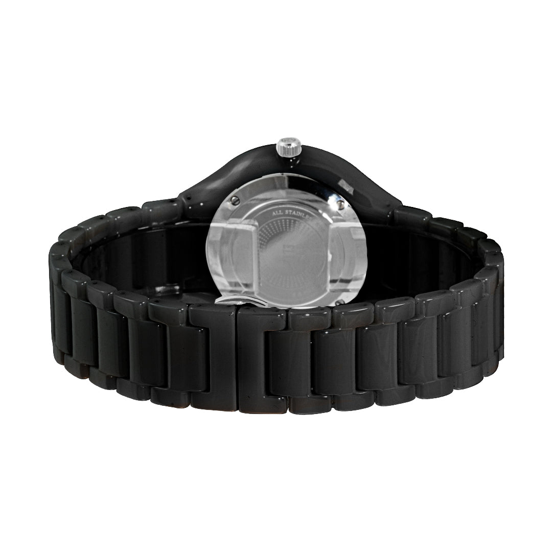 ELIZ ES8802U3NCN Ceramic Case Band Unisex Watch - Back