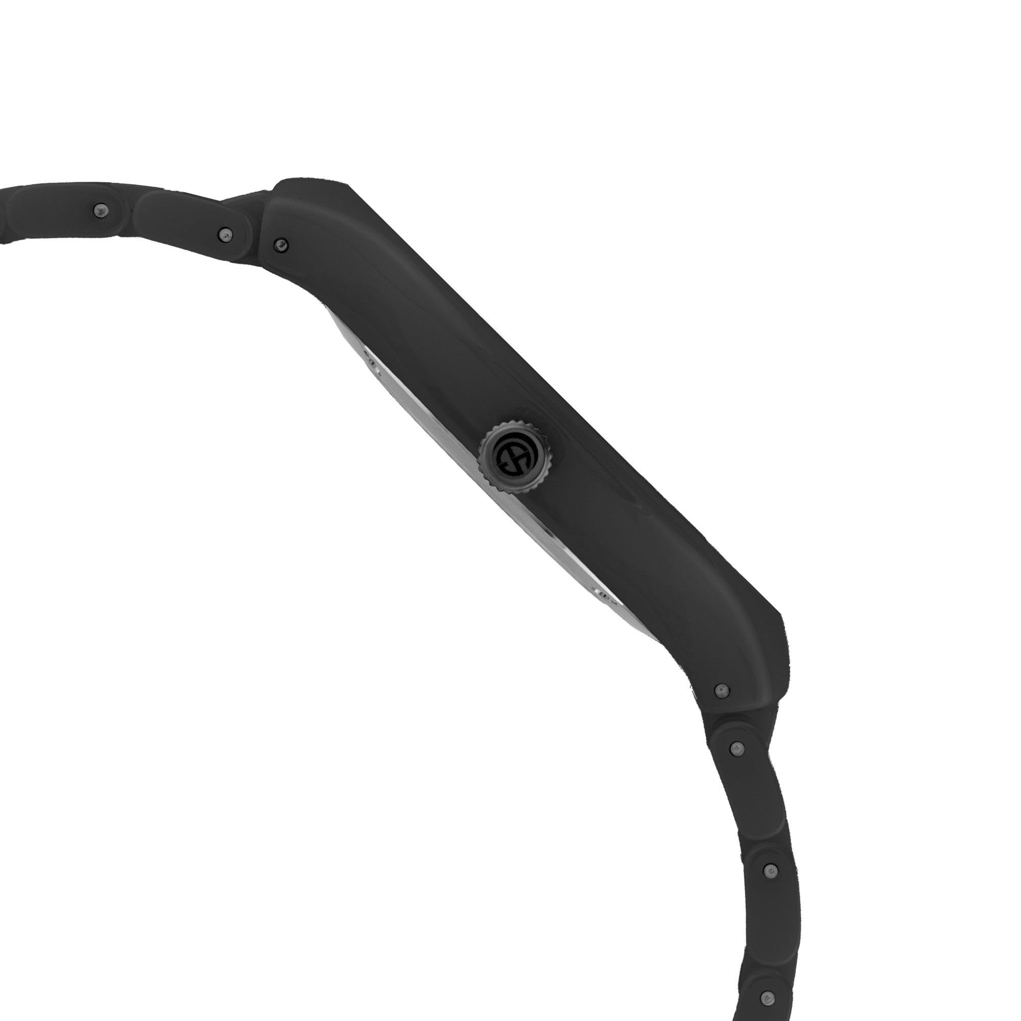 ELIZ ES8802U3NPN Ceramic Case & Band 2-Hands Unisex Watch