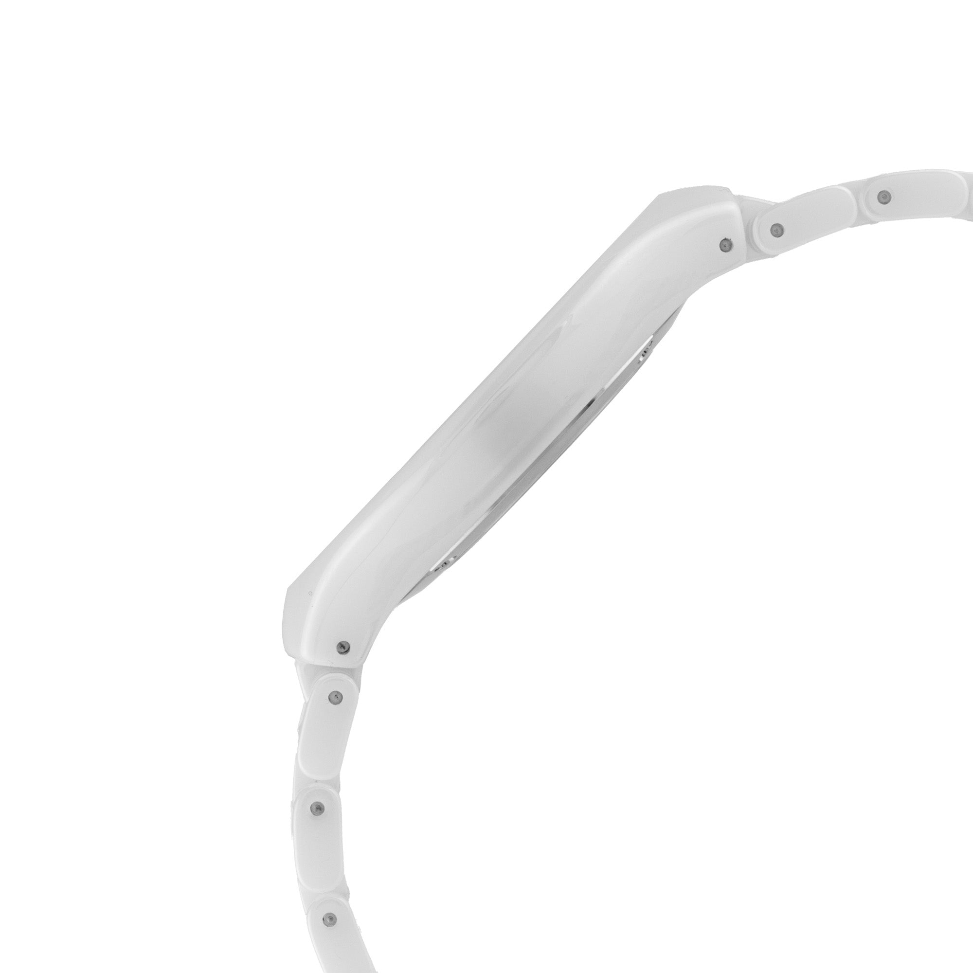 ELIZ ES8802U3WNW Ceramic Case & Band 2-Hands Unisex Watch