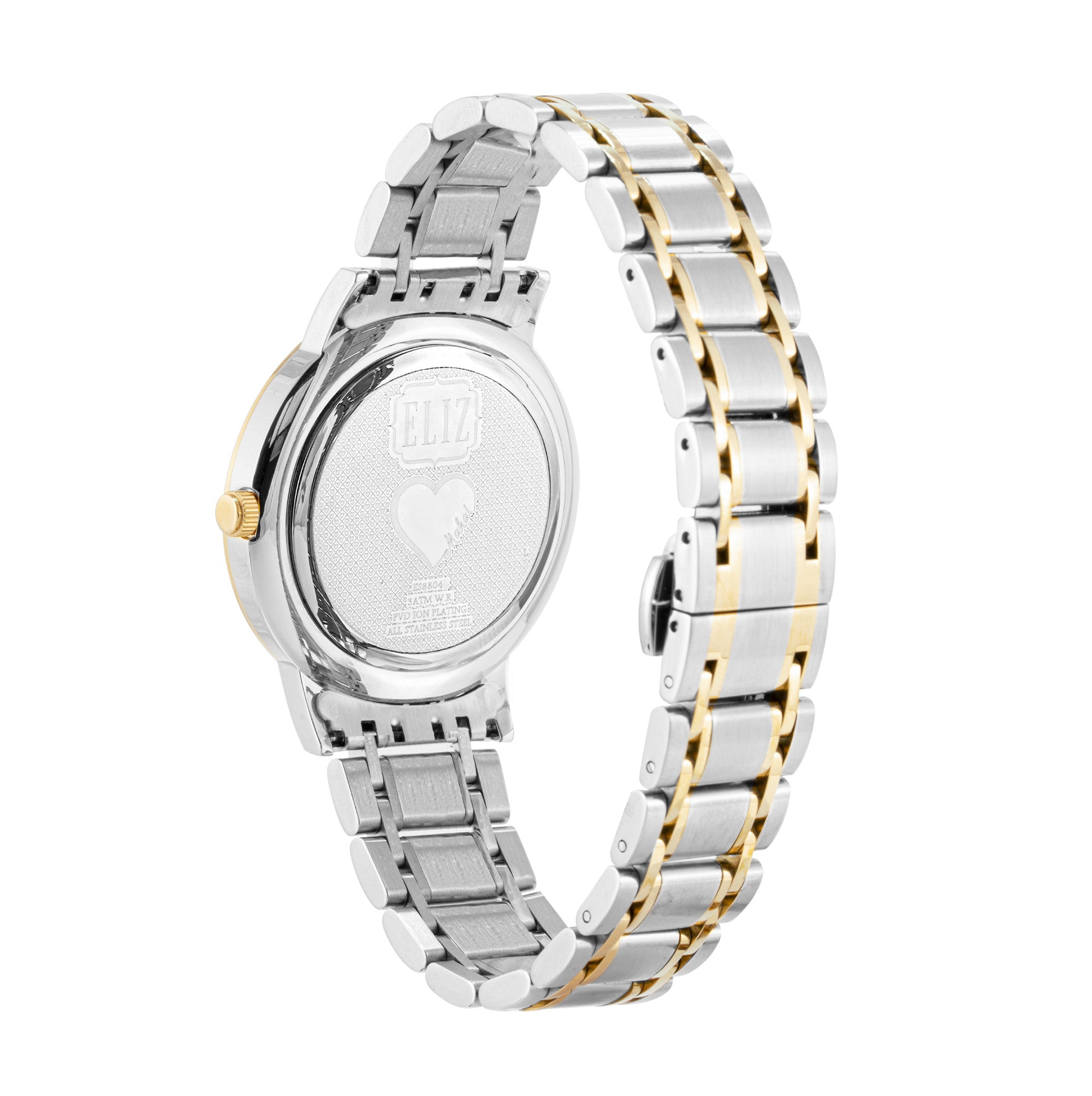 ELIZ ES8804L2TST SS Case & Band Date Women's Watch