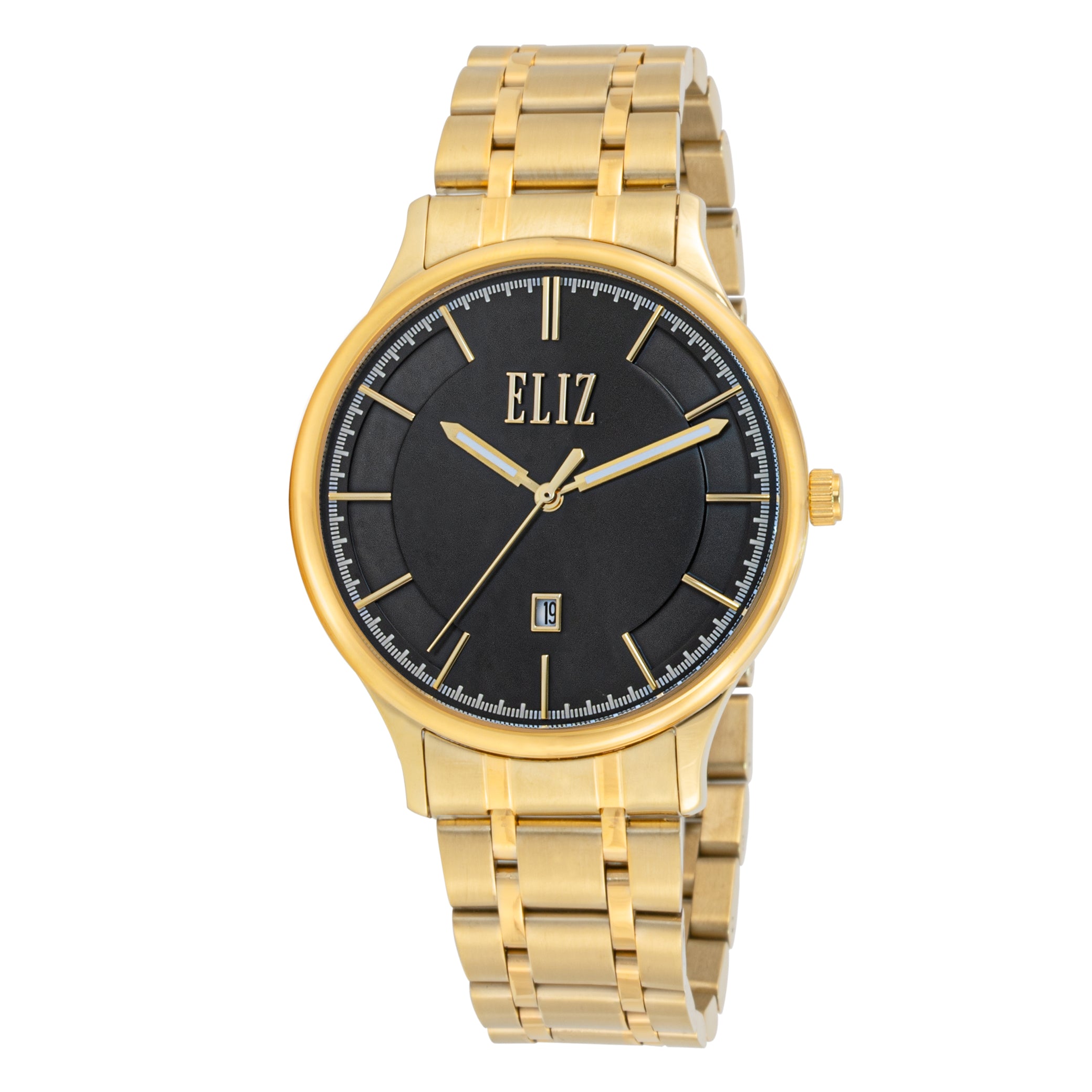 ELIZ ES8809G2GNG Date Men's Watch - Front