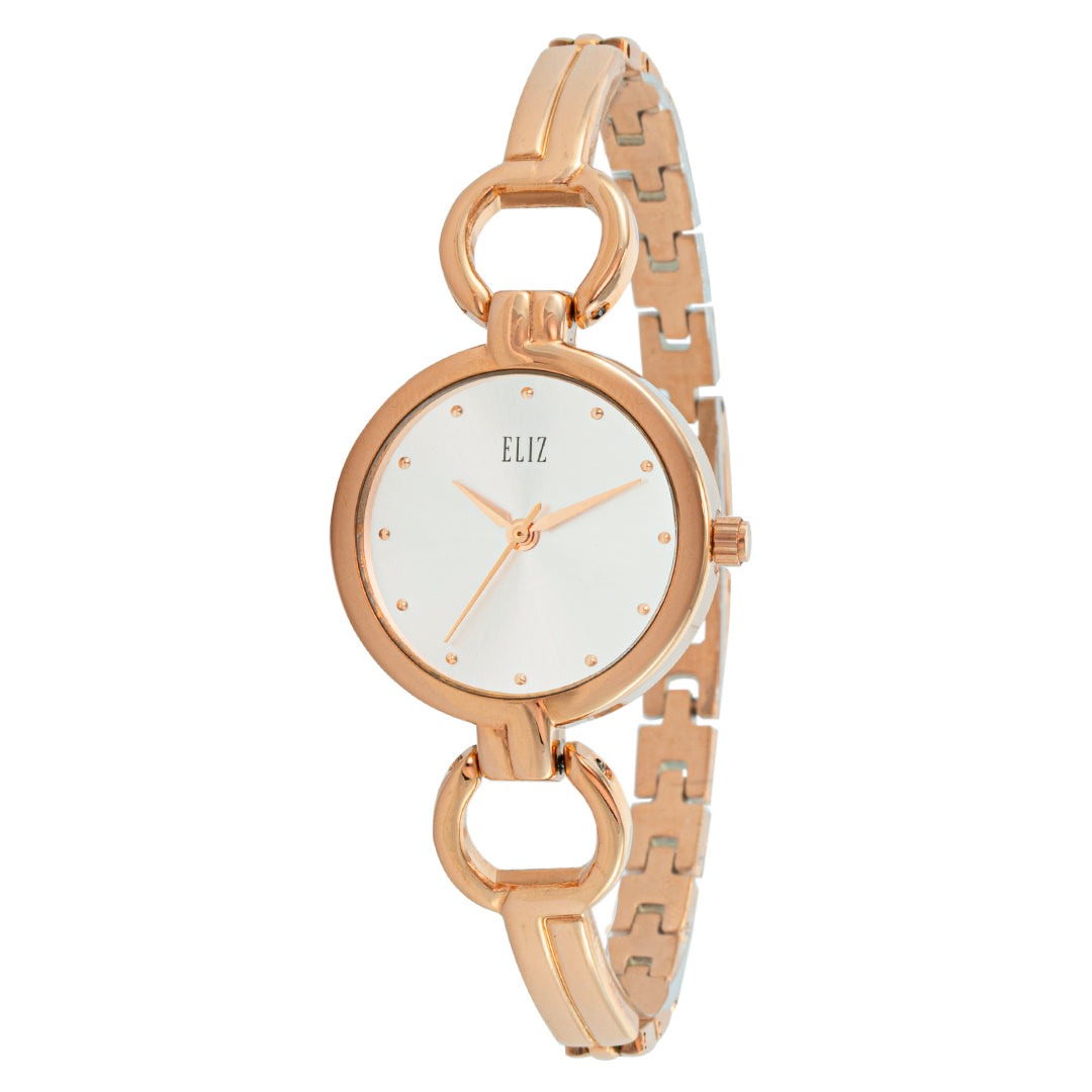 ELIZ ES8815L2RSR SS Caseback & Band 3-Hands Women's Watch