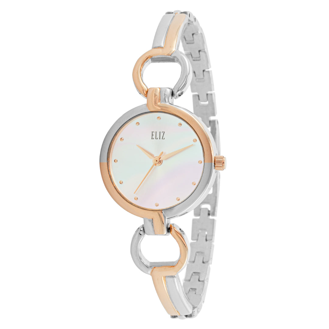 ELIZ ES8815L2UHU SS Caseback & Band 3-Hands Women's Watch