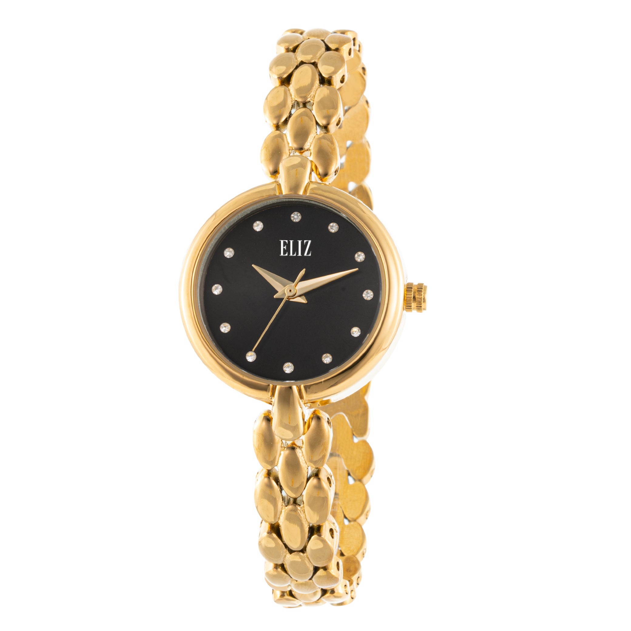 ELIZ ES8821L2GNG Metal Case Bracelet Women's Watch - Front