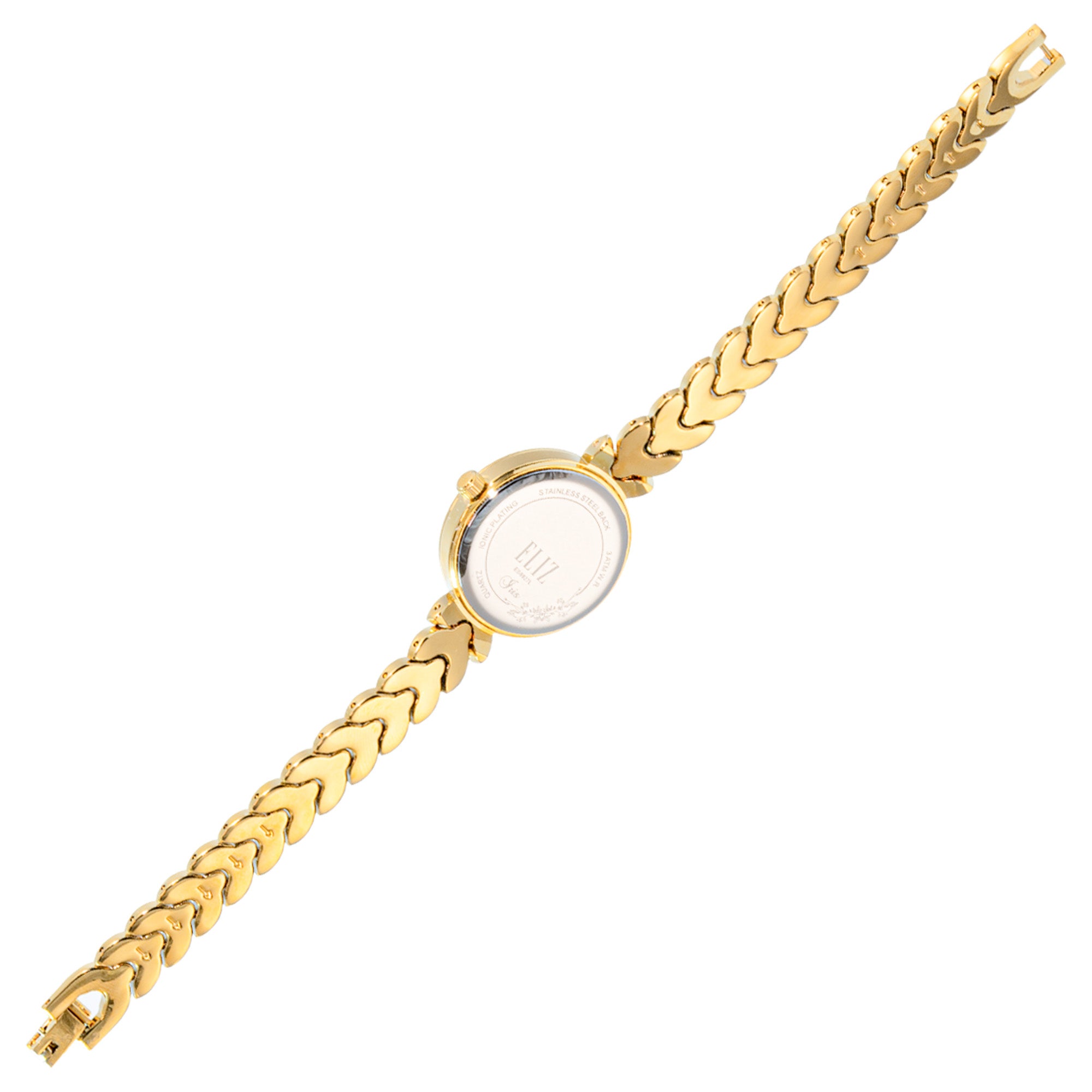 ELIZ ES8827L2GCG Metal Case and Bracelet Three-hands Women's Watch