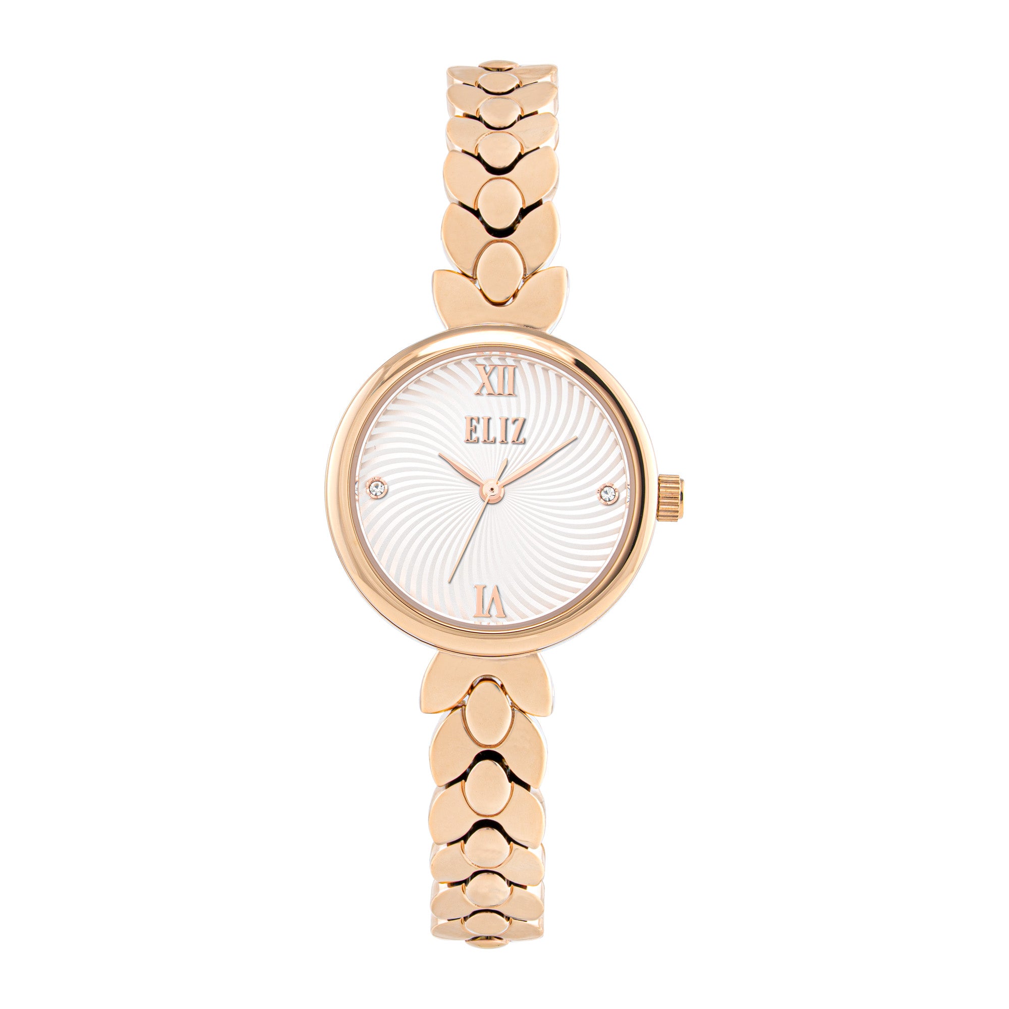 ELIZ ES8827L2RSR Metal Case and Bracelet Three-hands Women's Watch