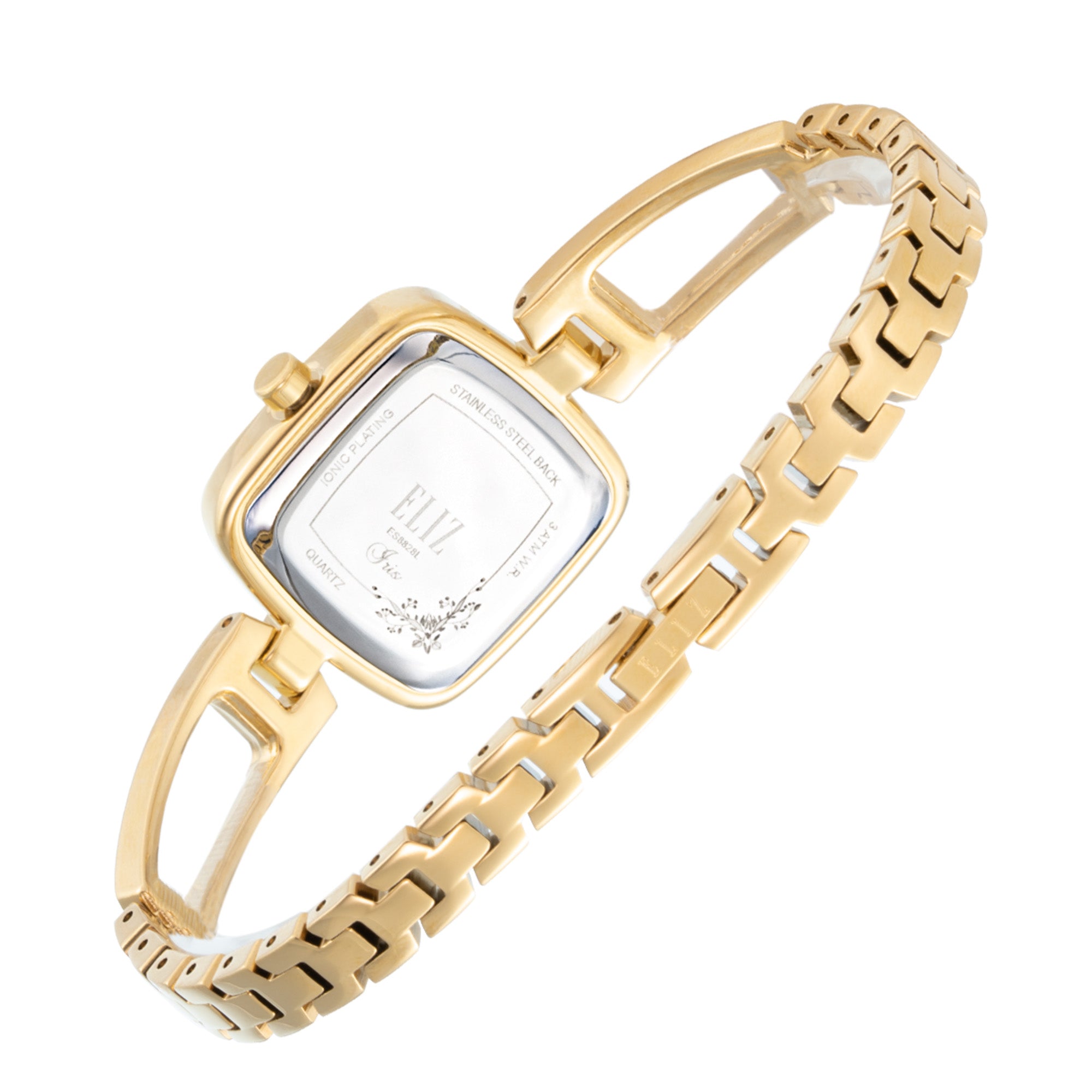 ELIZ ES8828L2GCG Metal Case and Bracelet Three-hands Women's Watch