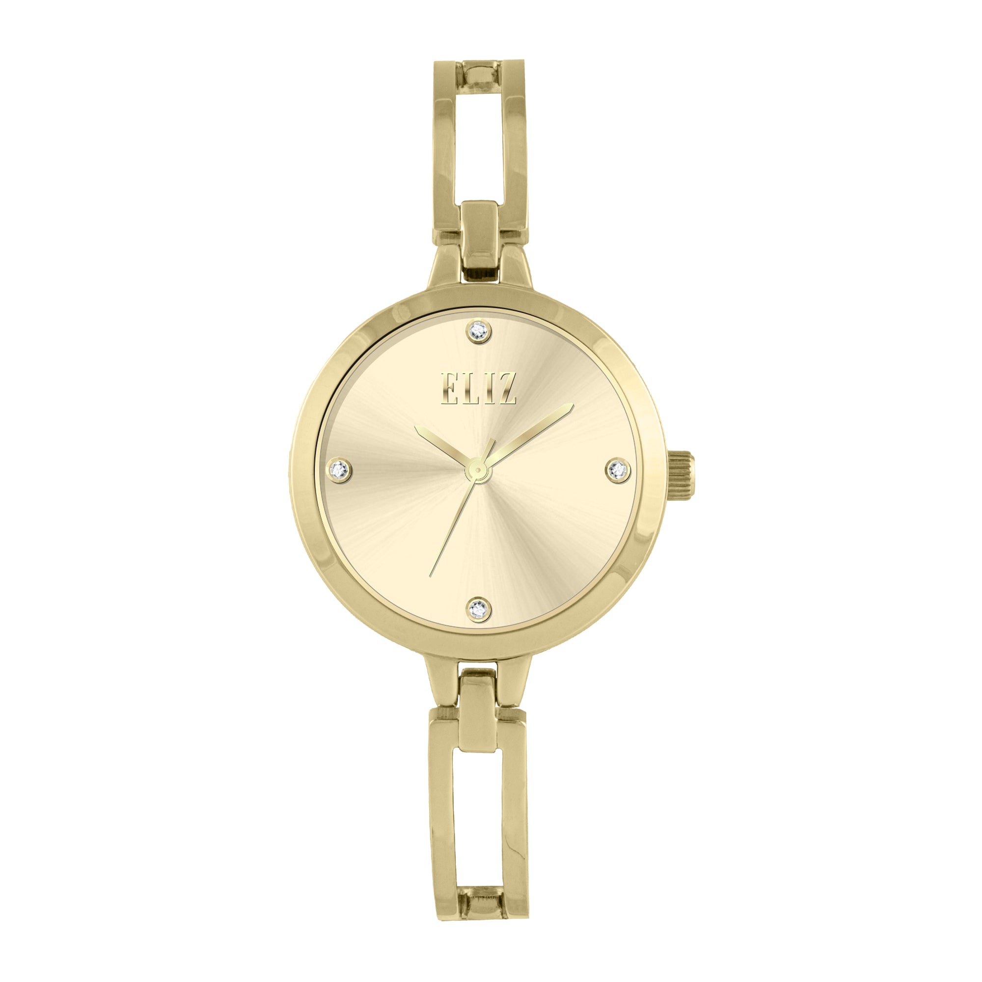 ELIZ ES8830L2GCG Metal Case and Bracelet 3-Hands Women's Watch