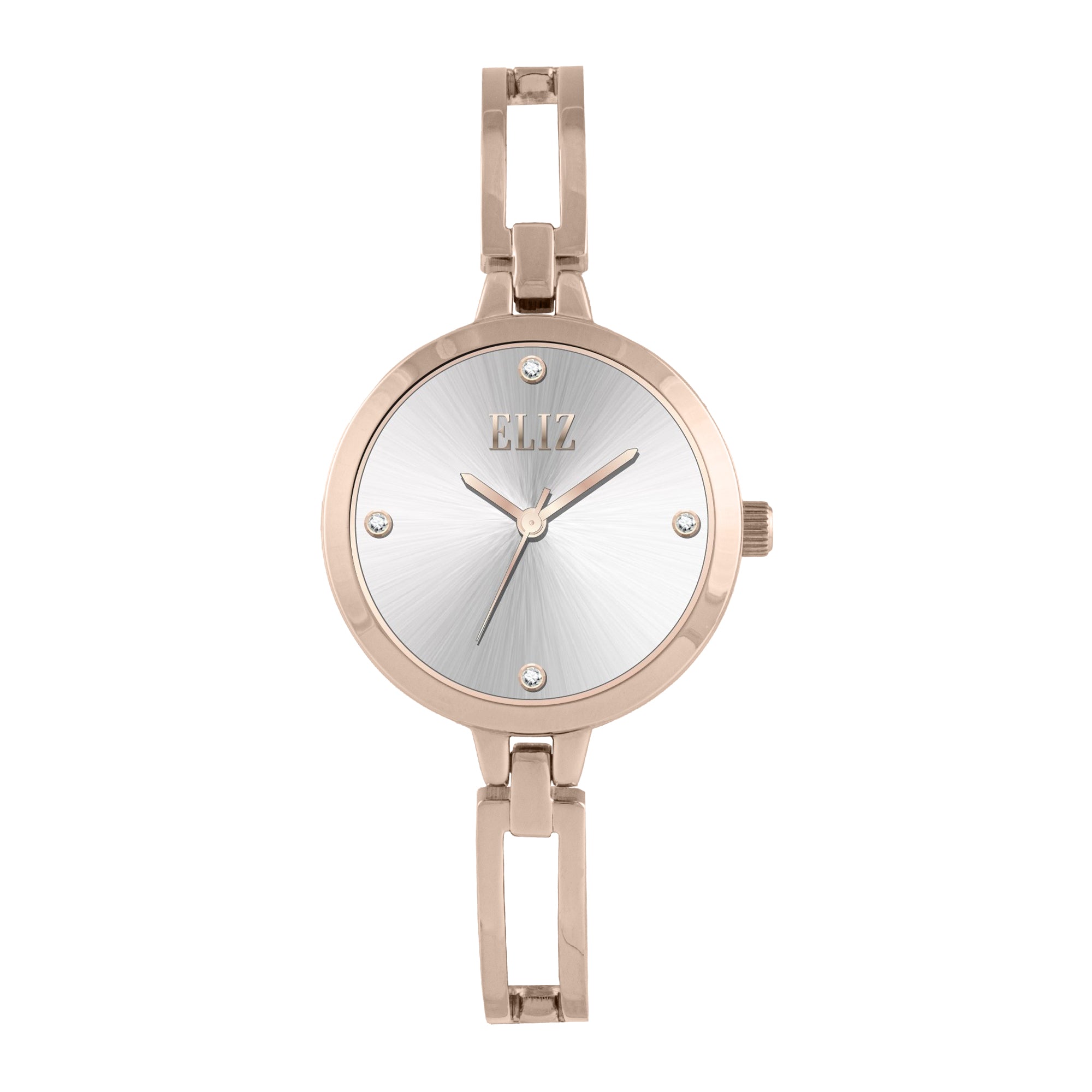 ELIZ ES8830L2RSR Metal Case and Bracelet 3-Hands Women's Watch
