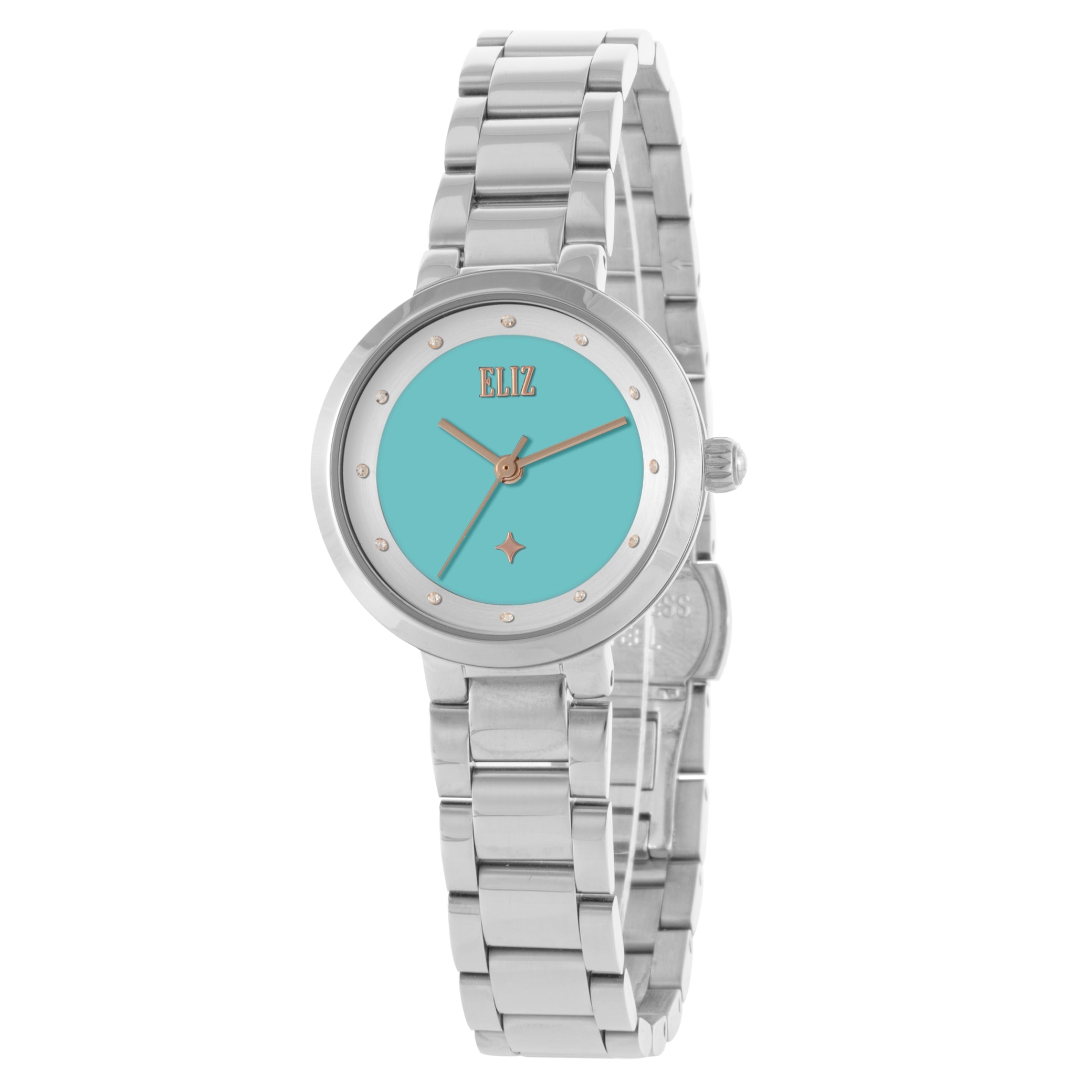 ELIZ ES8839L2SIS SS Case & Band 3-Hands Women's Watch