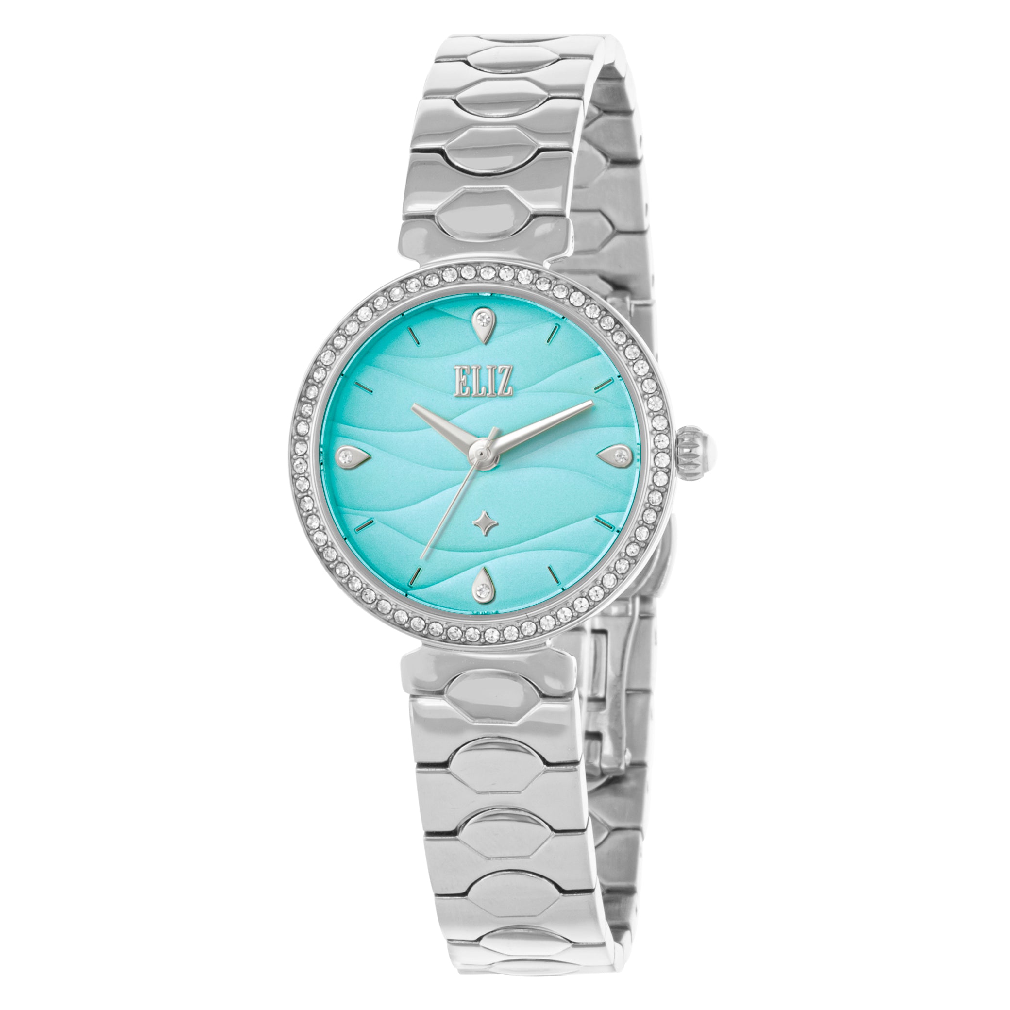 ELIZ ES8840L2SIS SS Case & Band 3-Hands Women's Watch