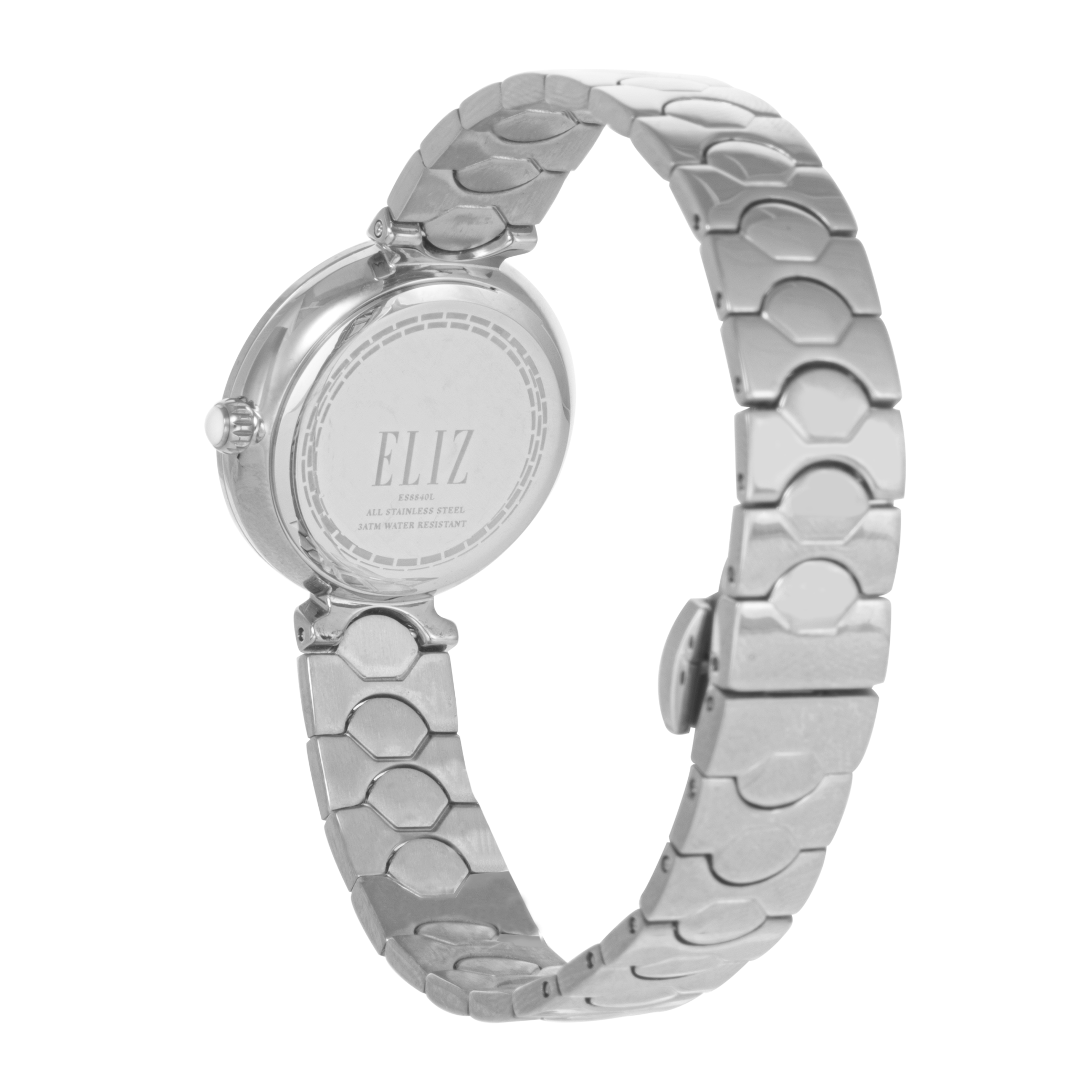 ELIZ ES8840L2SIS SS Case & Band 3-Hands Women's Watch