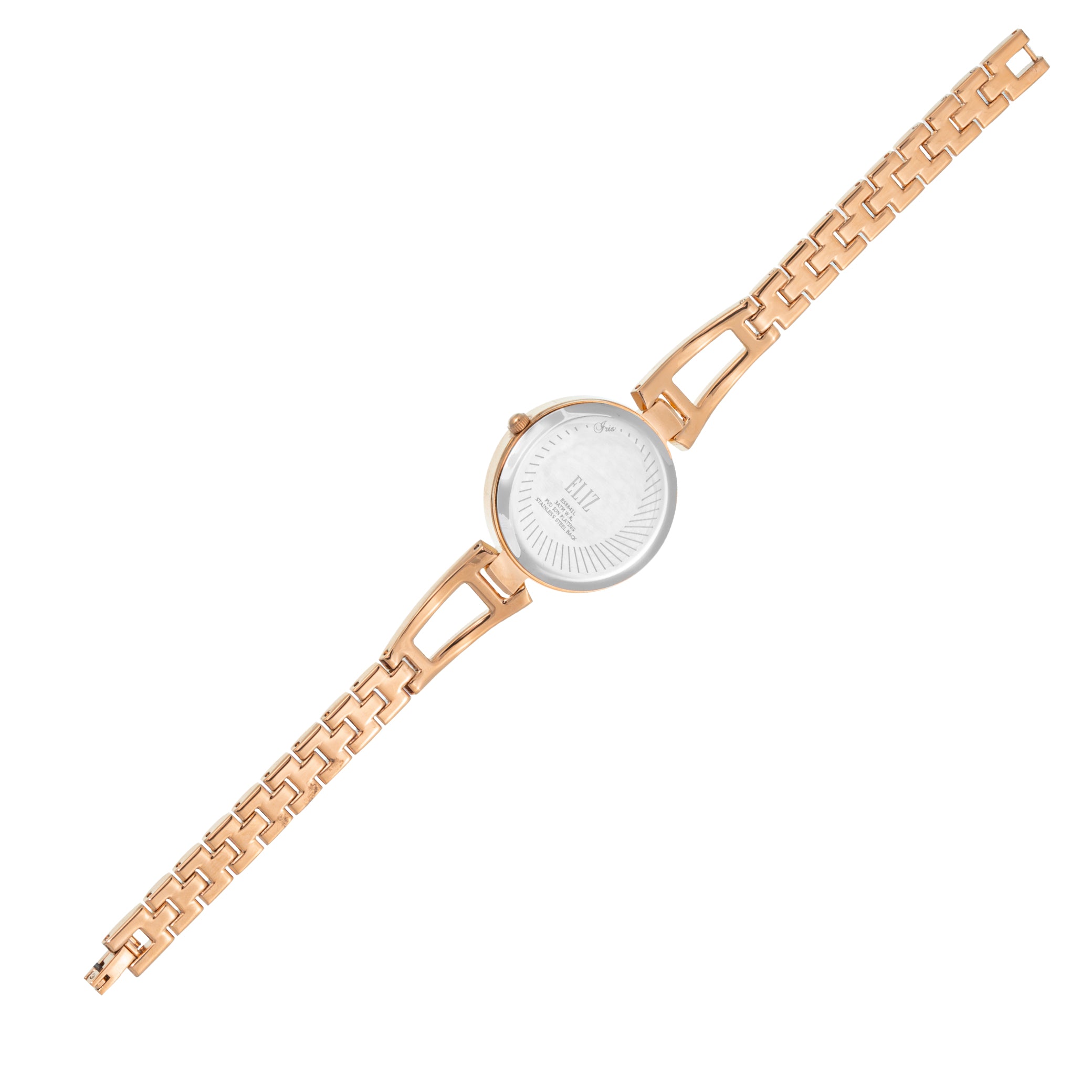 ELIZ ES8841L2RBR Metal Case and Bracelet 3-Hands Women's Watch