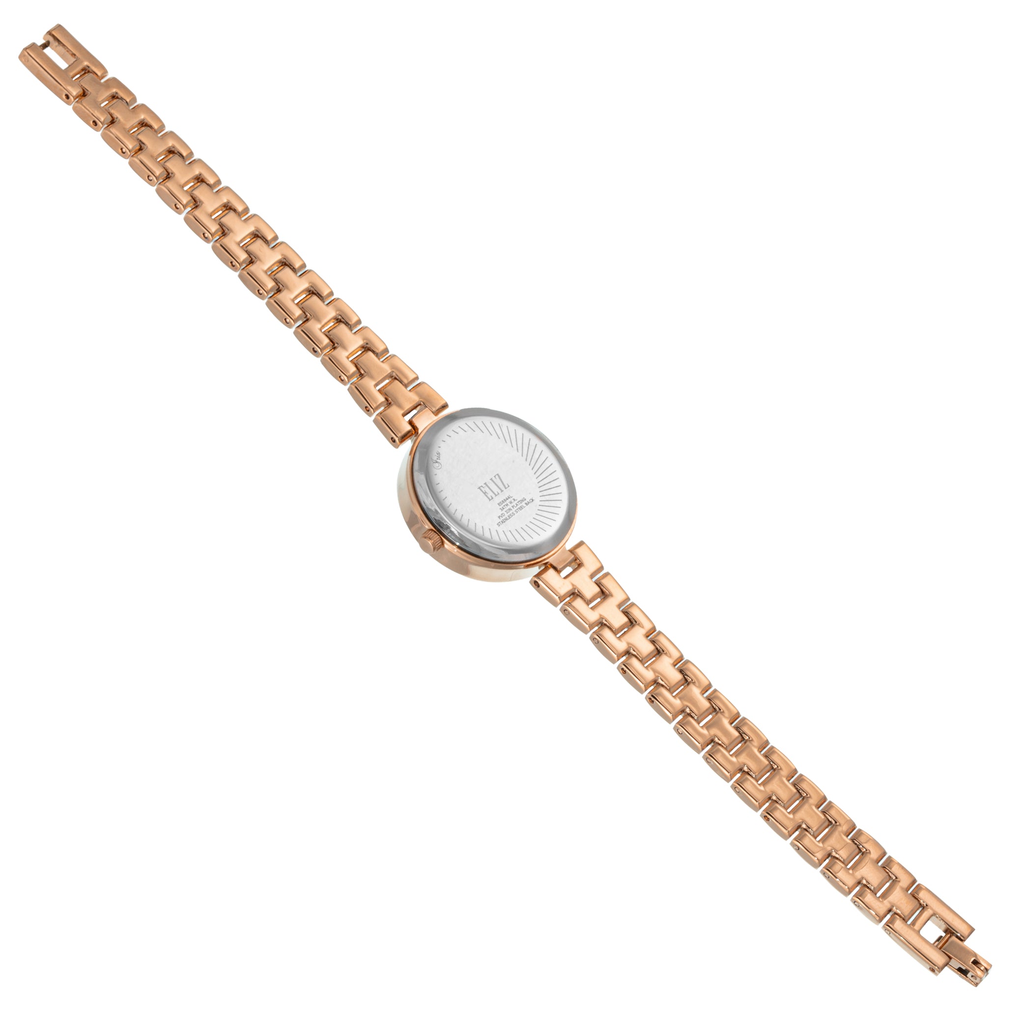 ELIZ ES8844L2RPR Metal Case and Bracelet 3-Hands Women's Watch