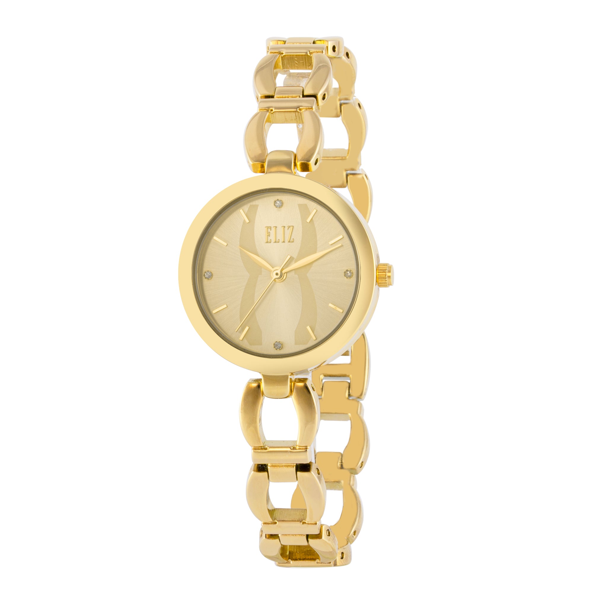 ELIZ ES8846L2GCG Metal Case and Bracelet Three-hands Women's Watch