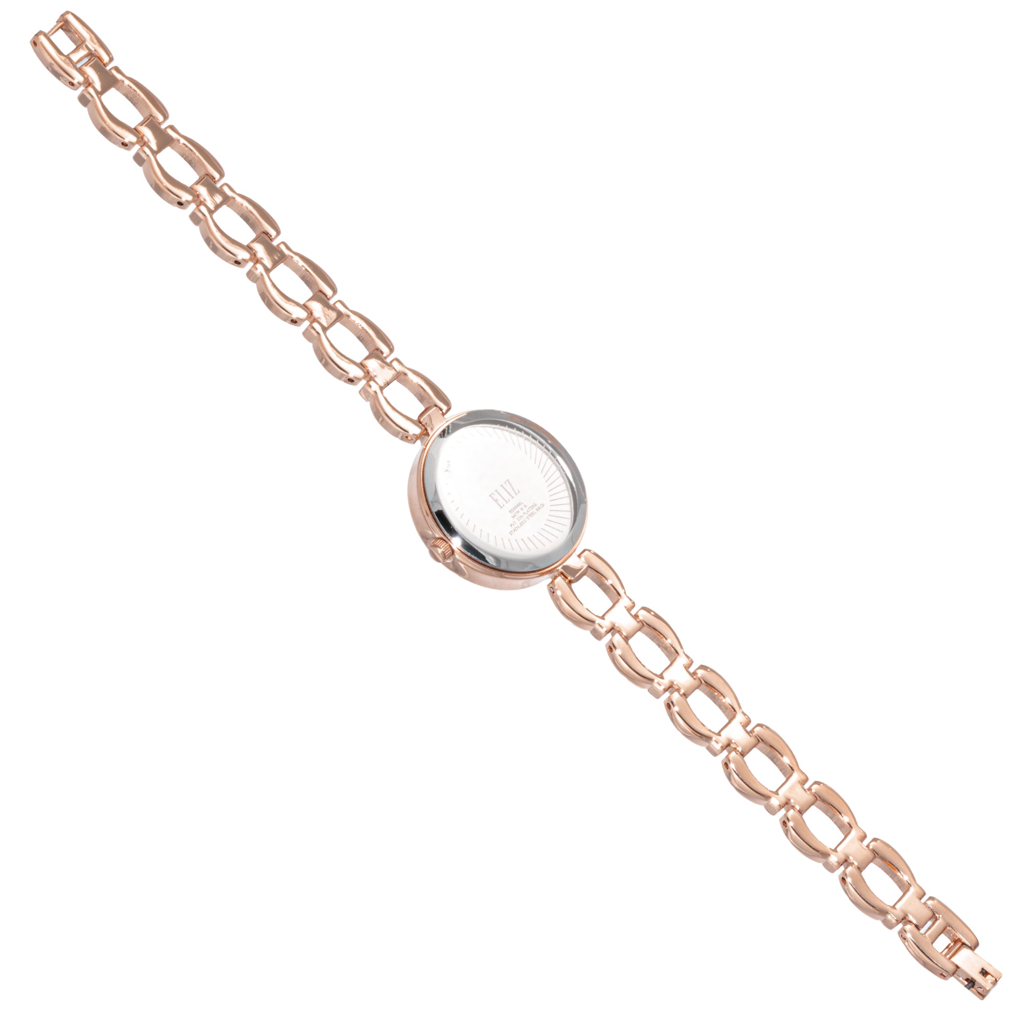 ELIZ ES8846L2RPR Metal Case and Bracelet 3-Hands Women's Watch
