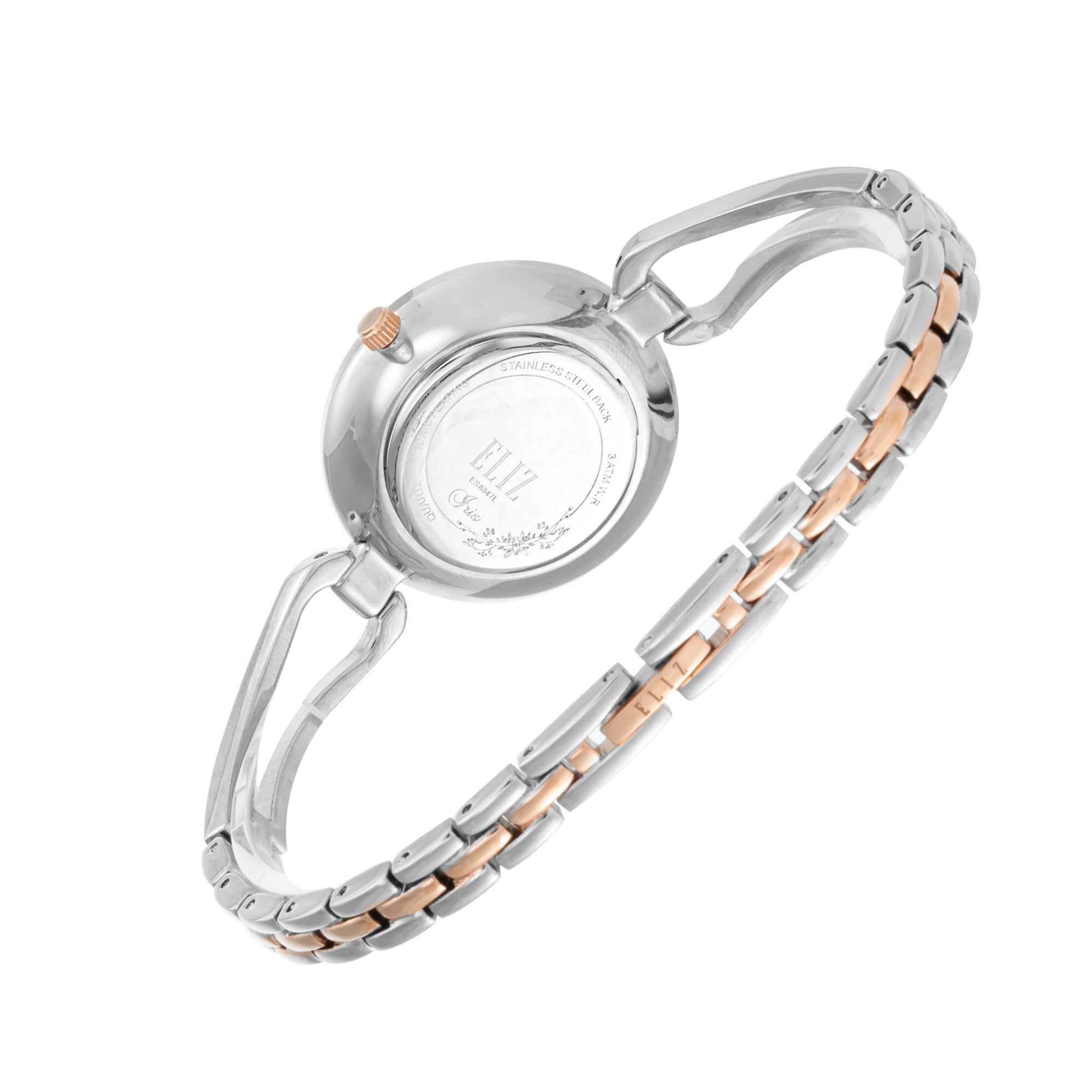 ELIZ ES8847L2USU Metal Case and Bracelet 3-Hands Women's Watch