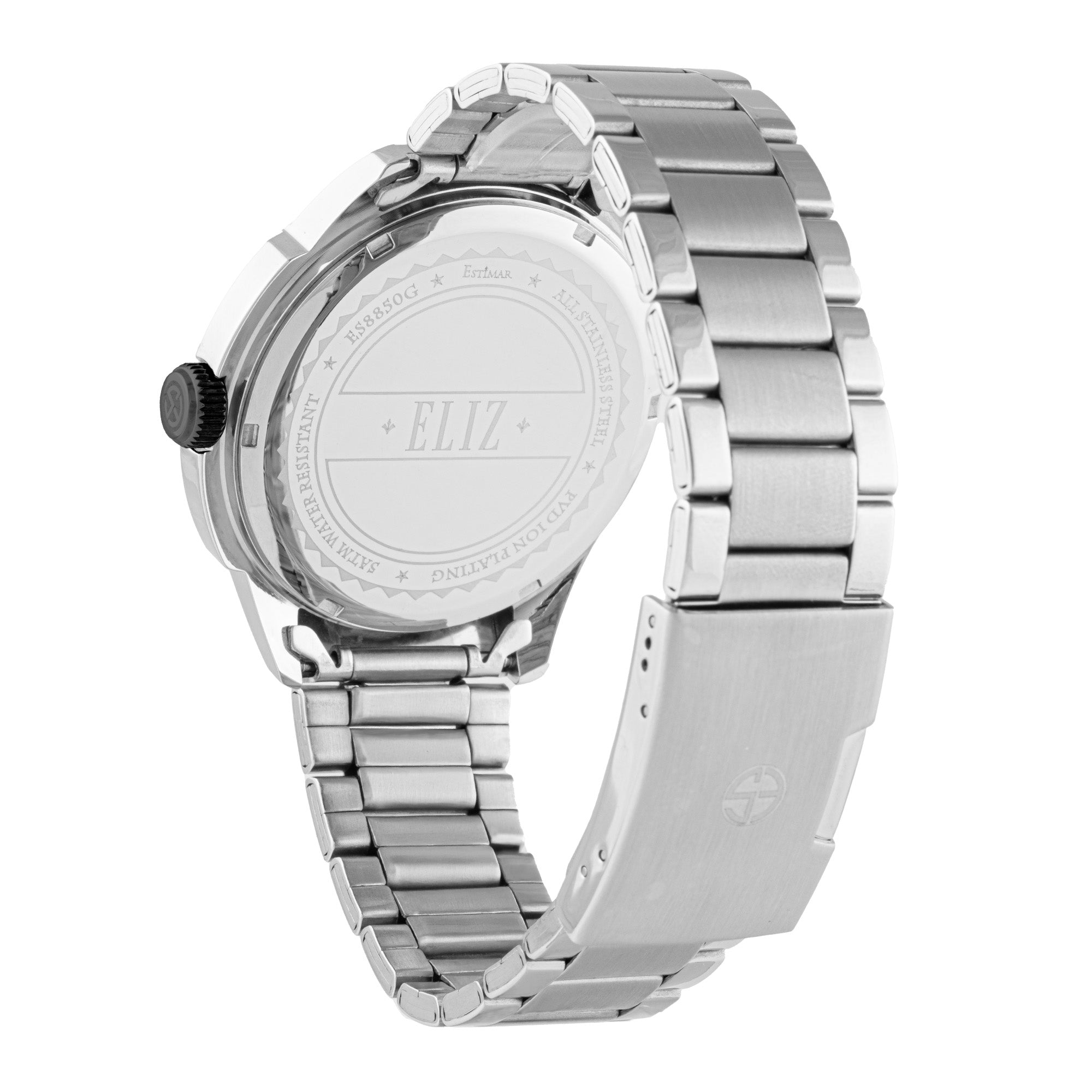 ELIZ ES8850G2MSS SS Case & Band Multifunction Men's Watch