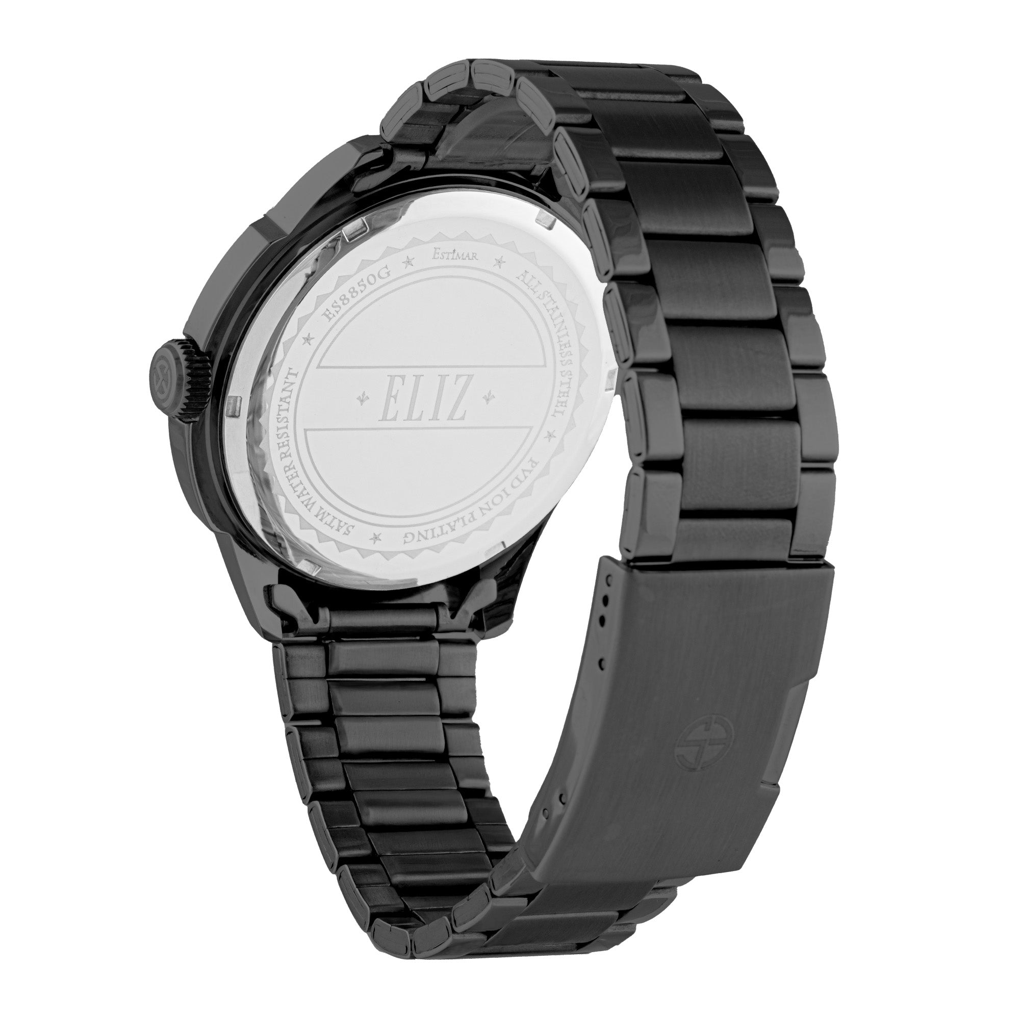 ELIZ ES8850G2NNN SS Case & Band Multifunction Men's Watch