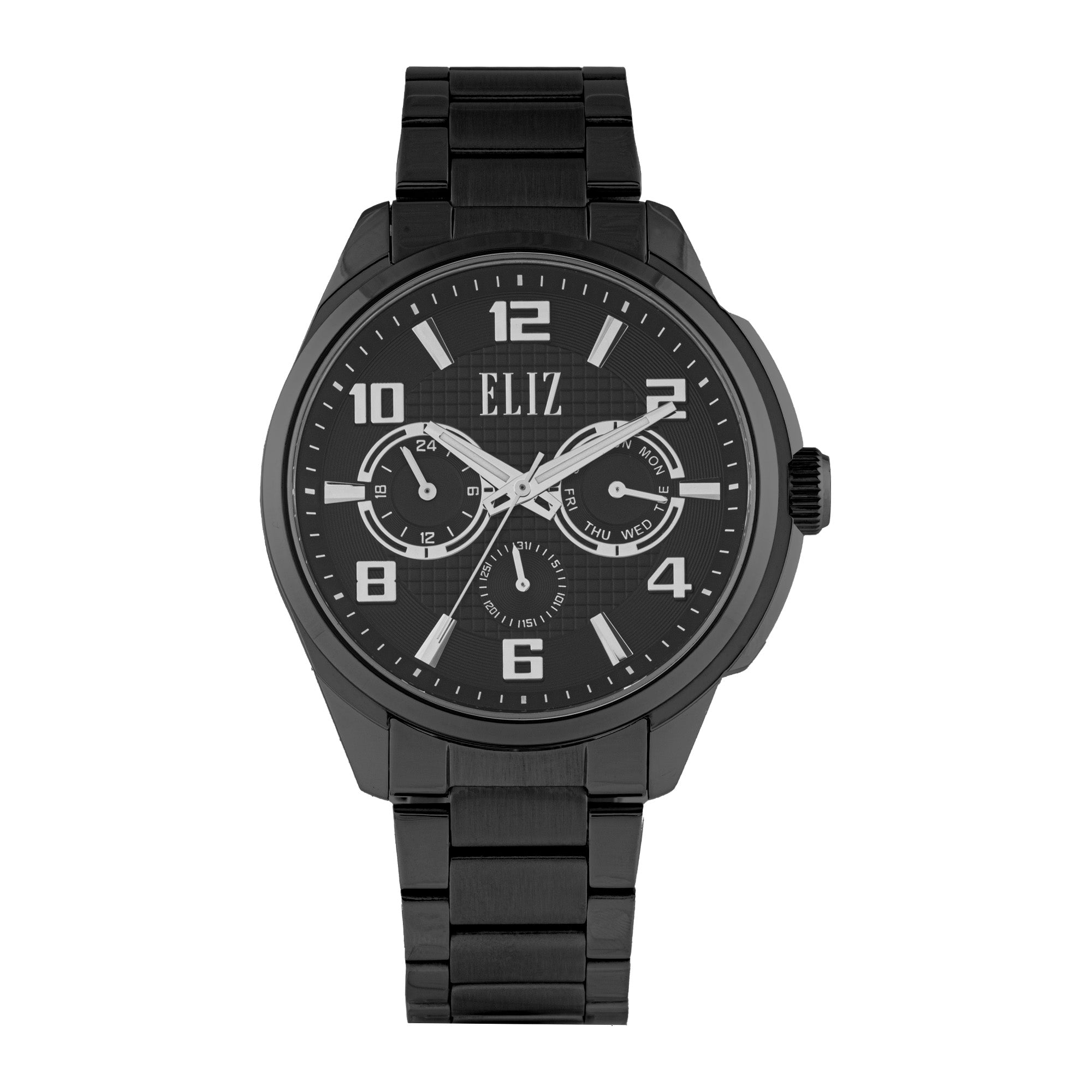 ELIZ ES8850G2NNN SS Case & Band Multifunction Men's Watch