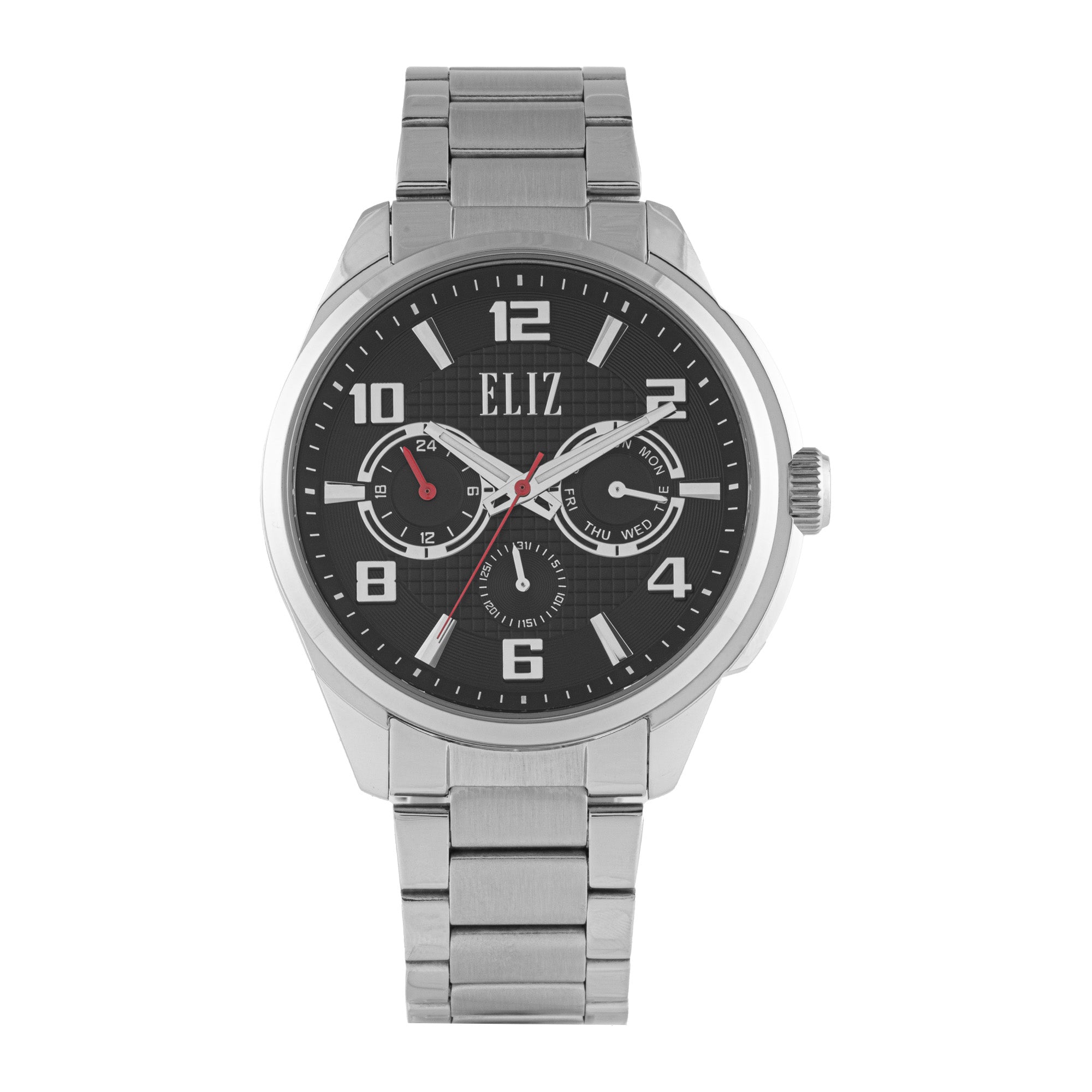 ELIZ ES8850G2SNS SS Case & Band Multifunction Men's Watch