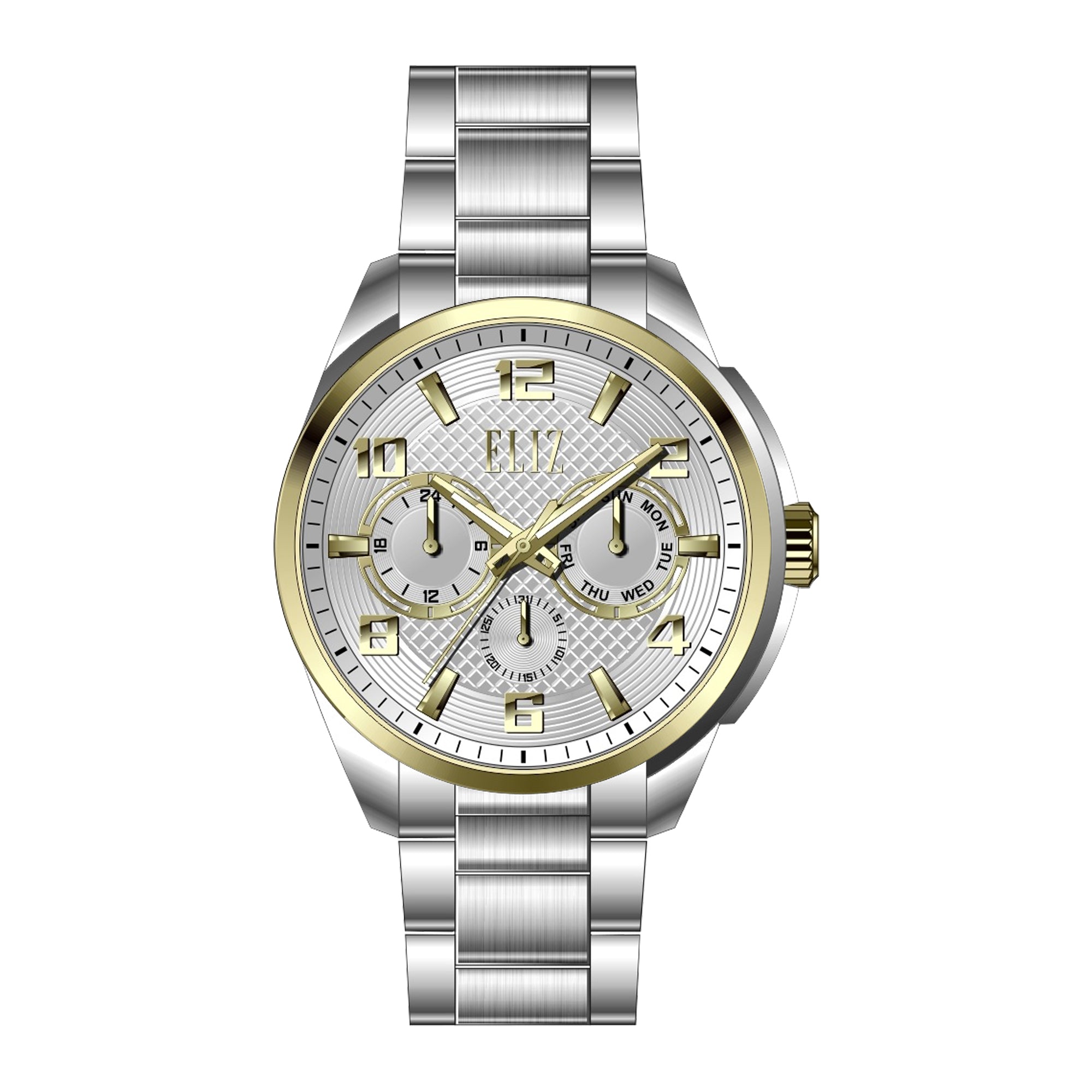 ELIZ ES8850G2TSS SS Case & Band Multifunction Men's Watch