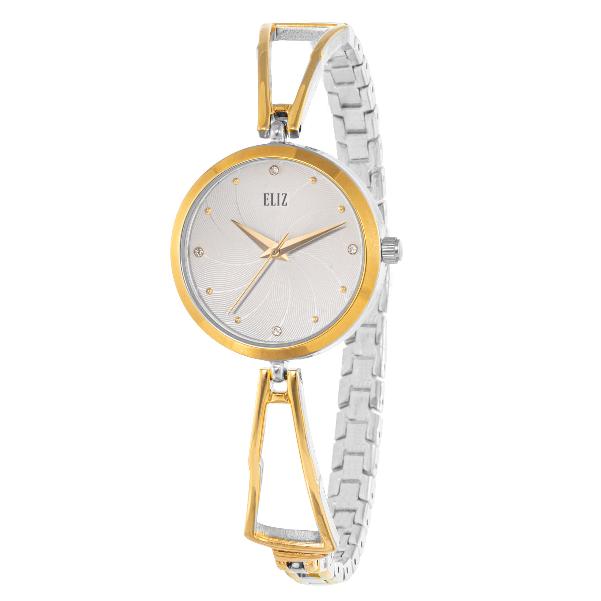 ELIZ ES8851L2TST Metal Case Bracelet Women's Watch - Front