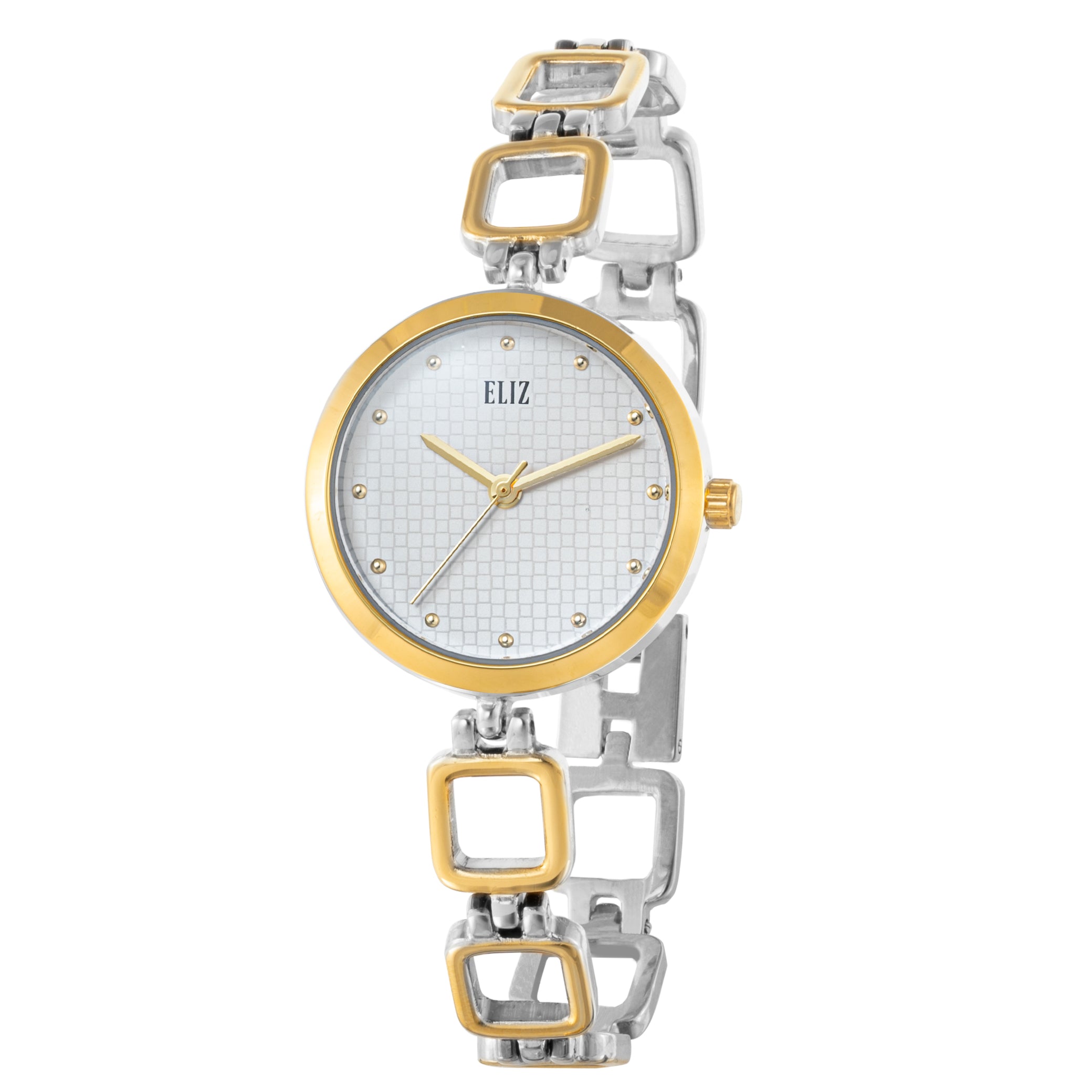 ELIZ ES8853L2TST Metal Case Bracelet Women's Watch - Front