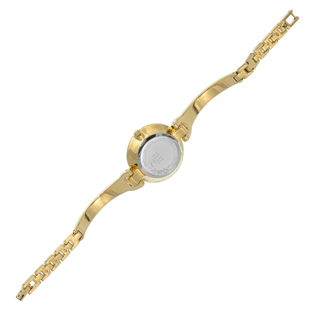 ELIZ ES8857L2GCG Metal Case and Bracelet 3-Hands Women's Watch