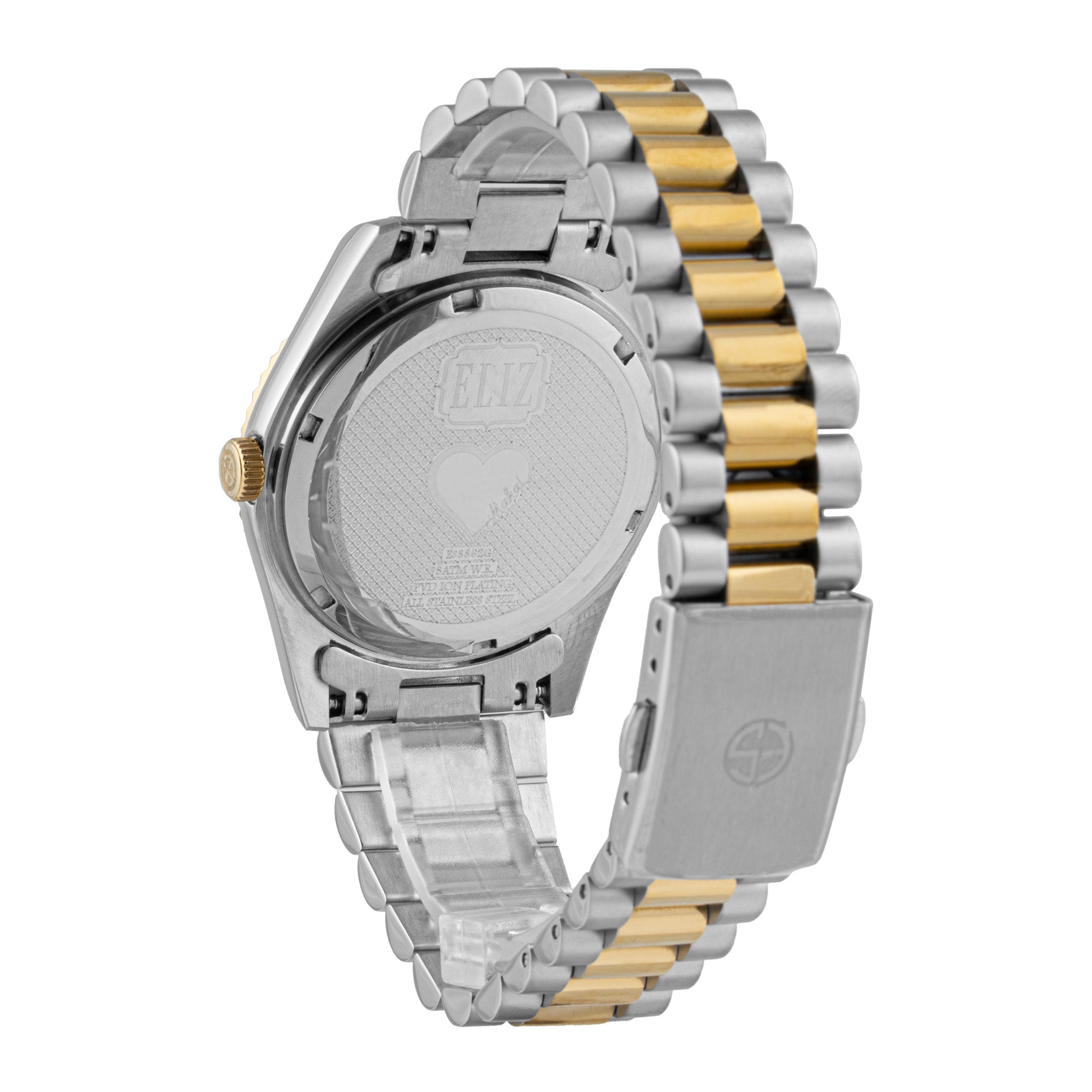 ELIZ ES8862G2TST SS Case & Band Day-Date Men's Watch