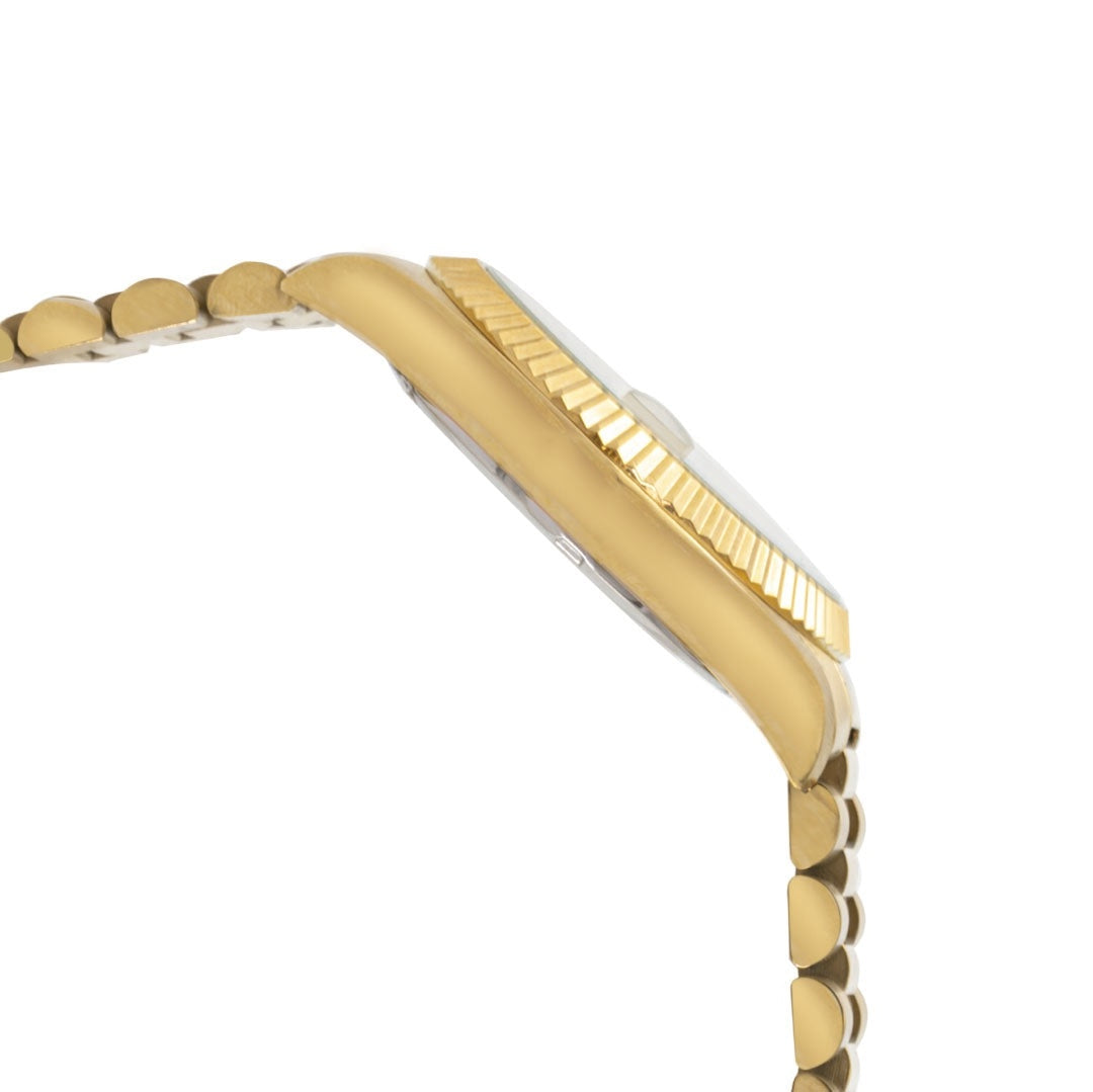 ELIZ ES8862L2GCG SS Case & Band Date Women's Watch