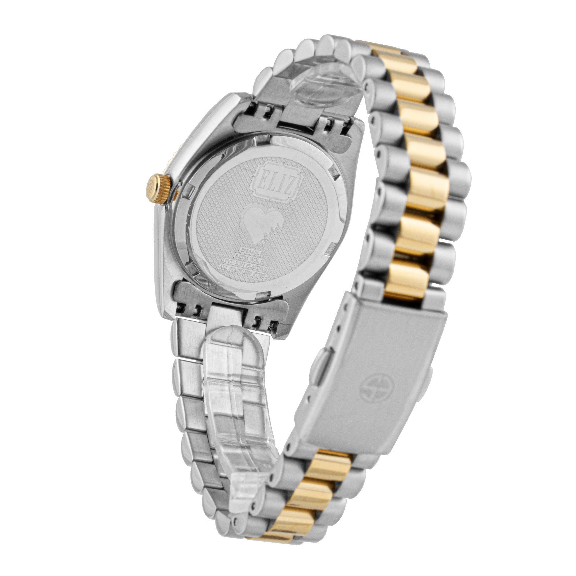 ELIZ ES8862L2TST SS Case & Band Date Women's Watch