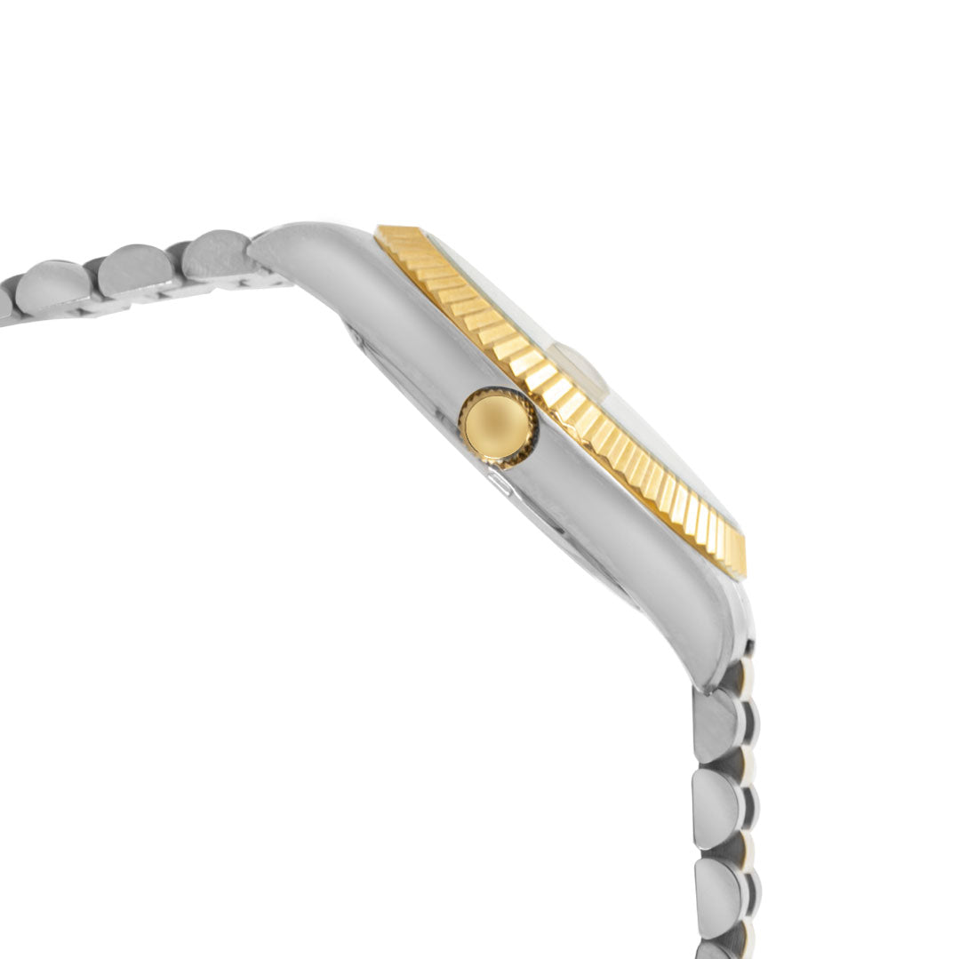 ELIZ ES8862L2TST SS Case & Band Date Women's Watch