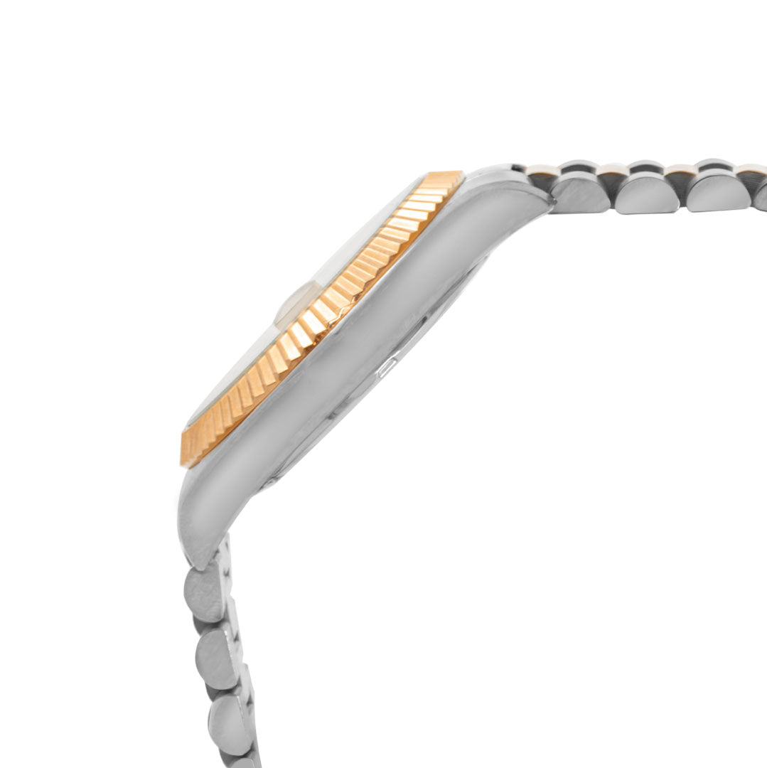 ELIZ ES8862L2UPU SS Case & Band Date Women's Watch