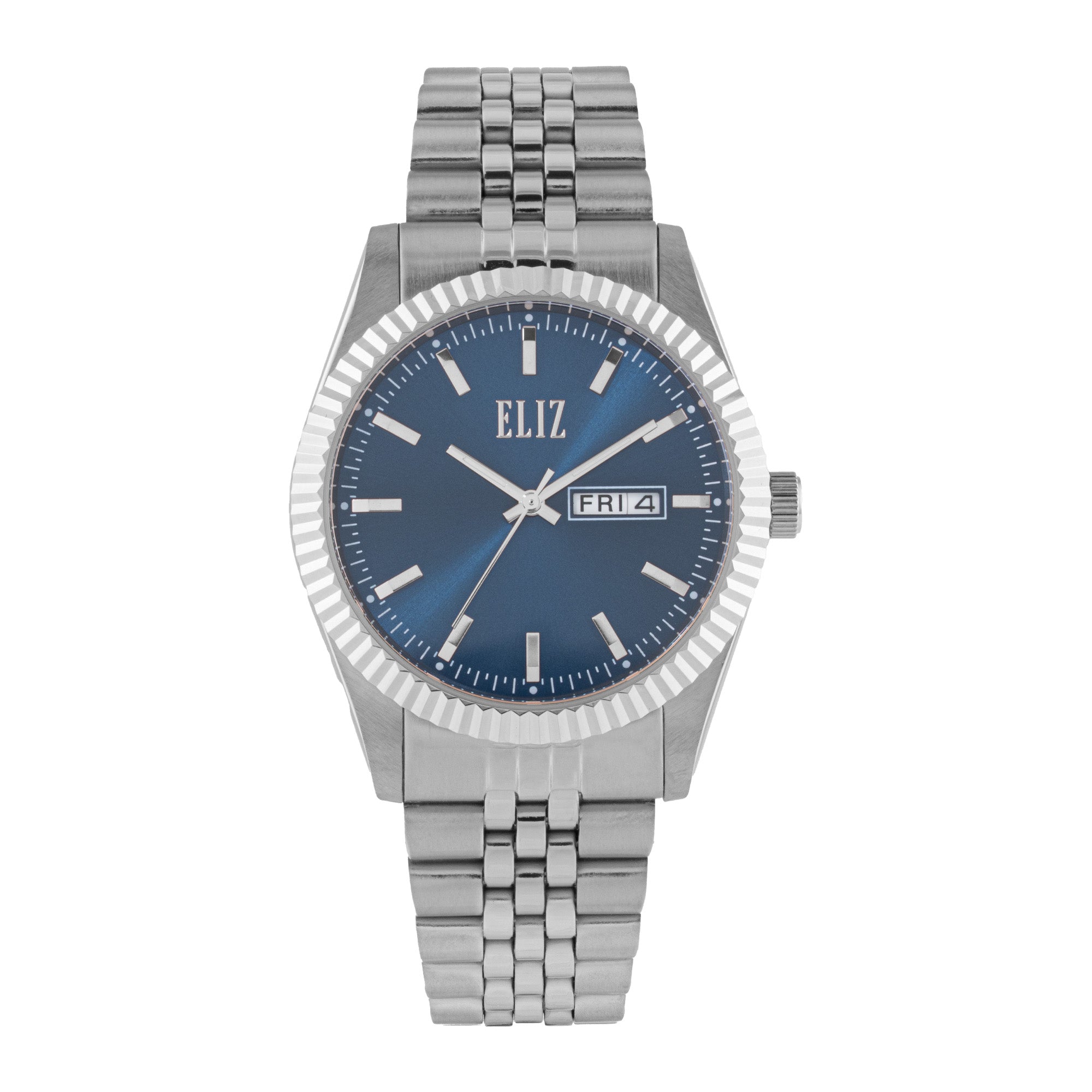 ELIZ ES8863G2SBS SS Case & Band Day-Date Men's Watch