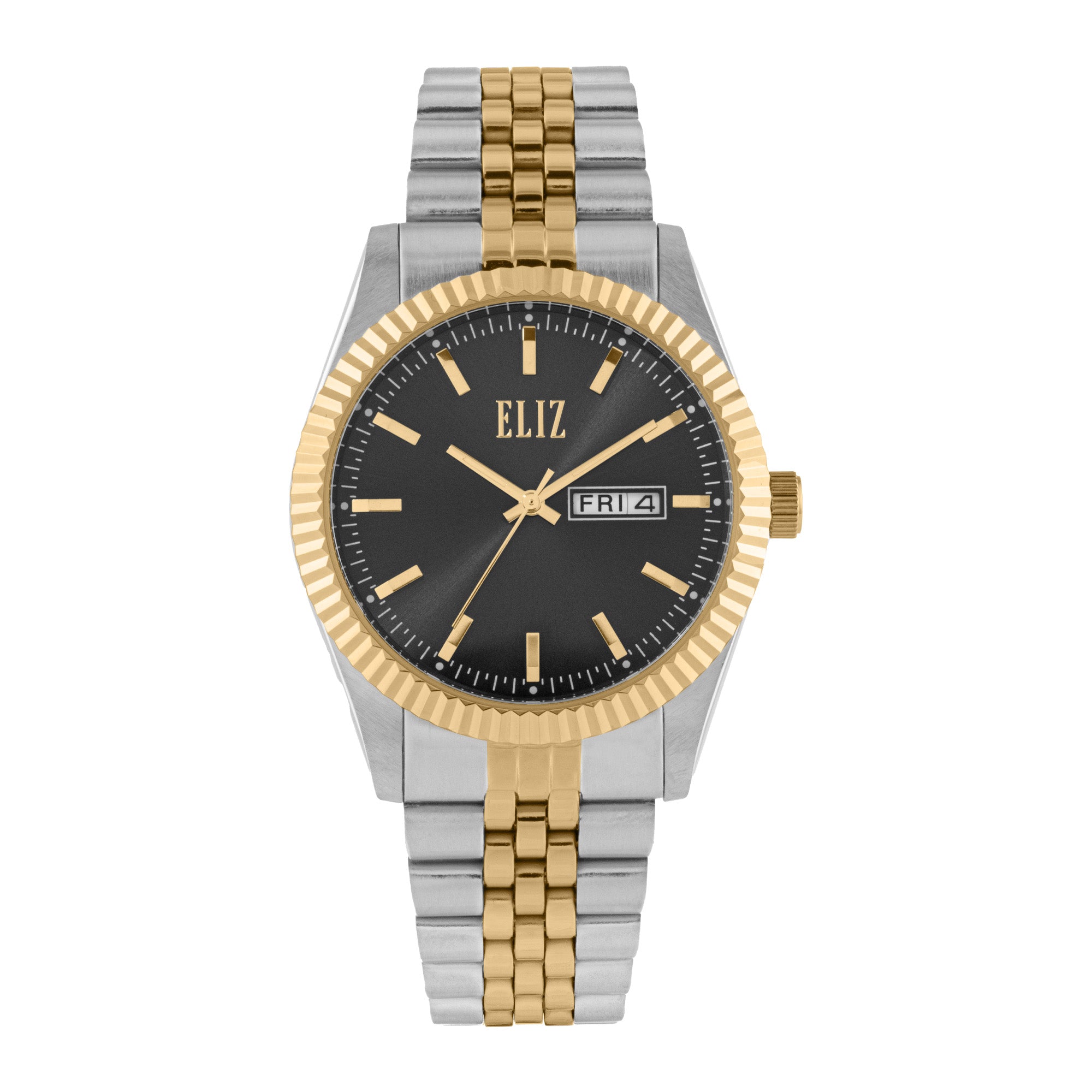 ELIZ ES8863G2TNT SS Case & Band Day-Date Men's Watch