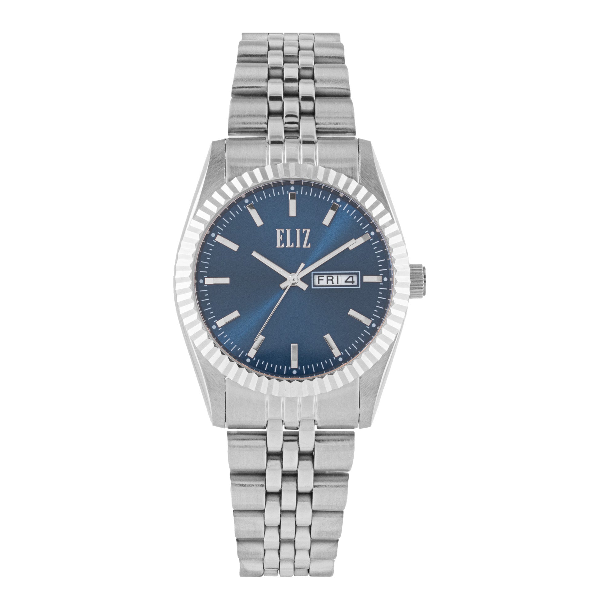 ELIZ ES8863L2SBS SS Case & Band Day-Date Men's Watch