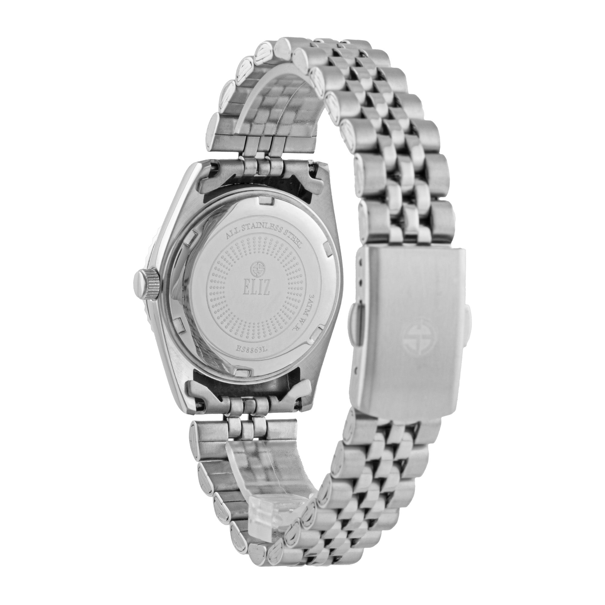 ELIZ ES8863G2SBS SS Case & Band Day-Date Men's Watch