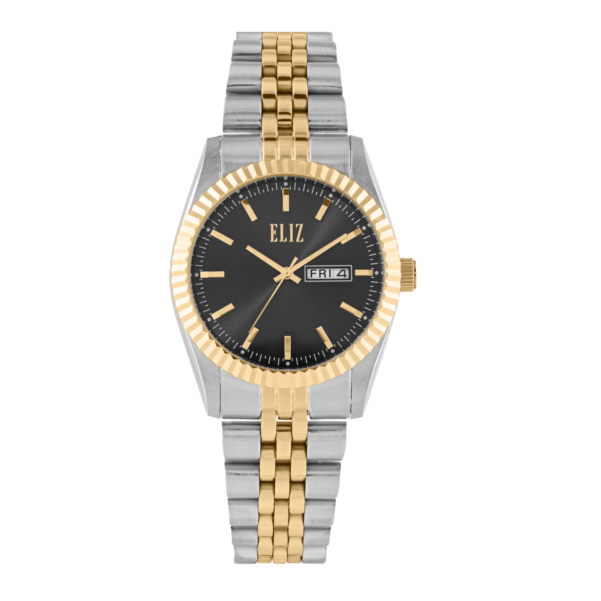ELIZ ES8863L2TNT SS Case & Band Day-Date Women's Watch