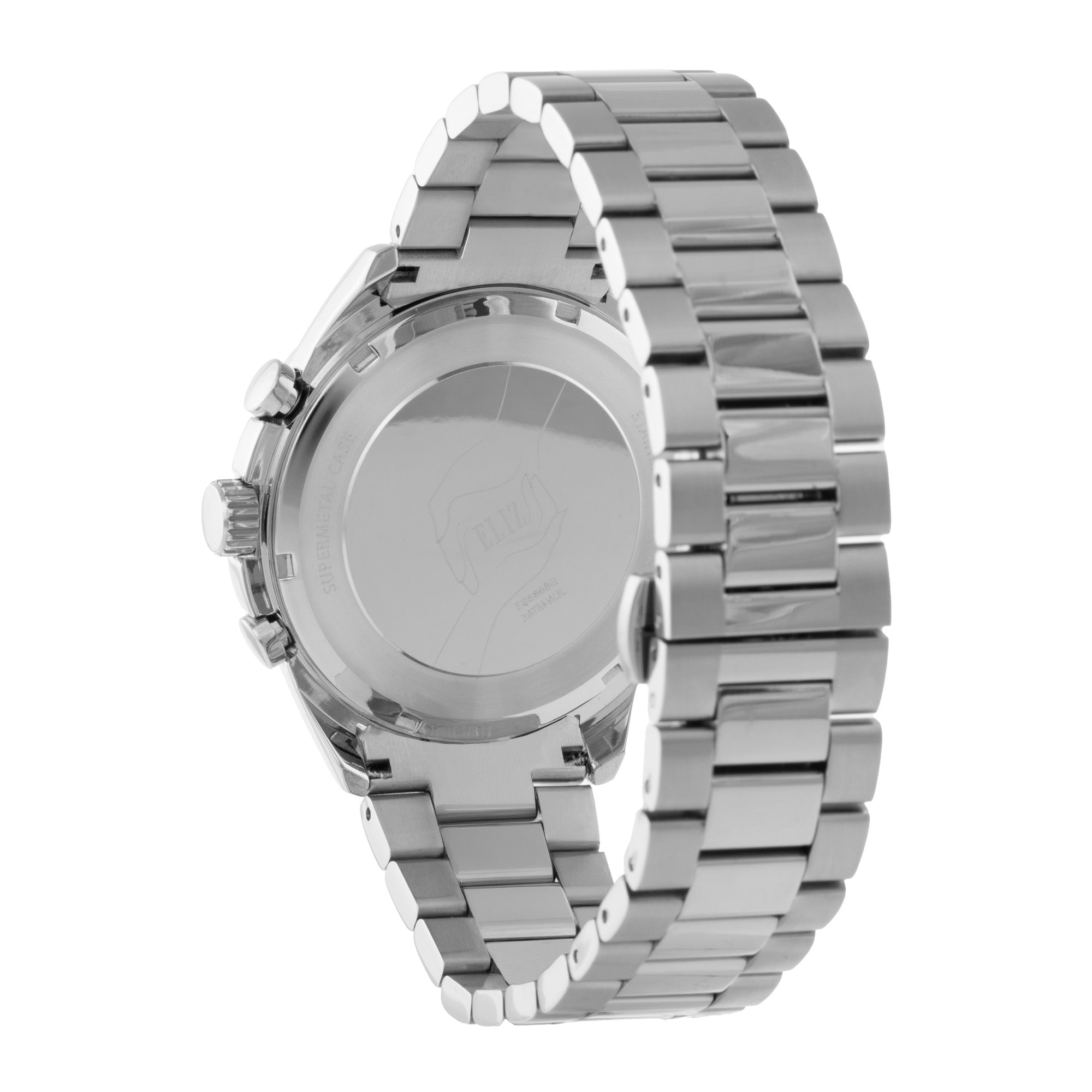 ELIZ ES8868G2SNS SS Caseback & Band Multifunction Men's Watch