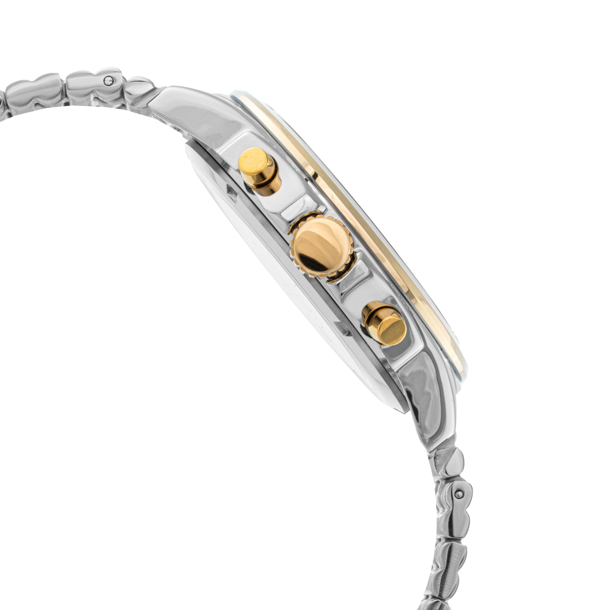 ELIZ ES8870G2TST SS Caseback & Band Chronograph Men's Watch