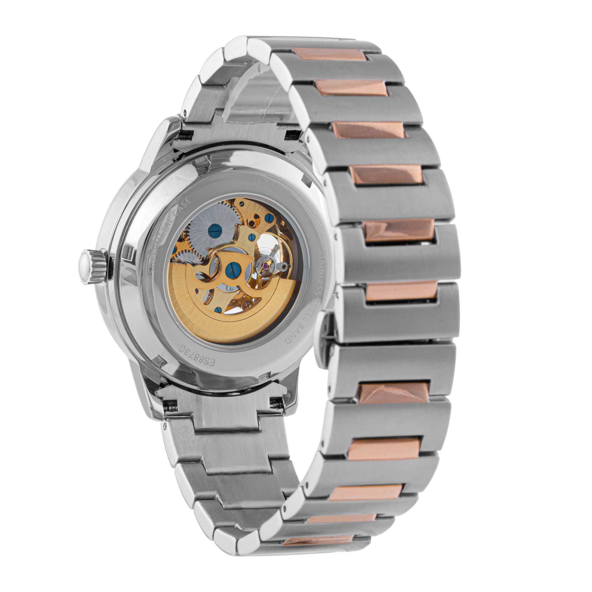 ELIZ ES8873G2UGU SS Caseback & Band Automatic Men's Watch