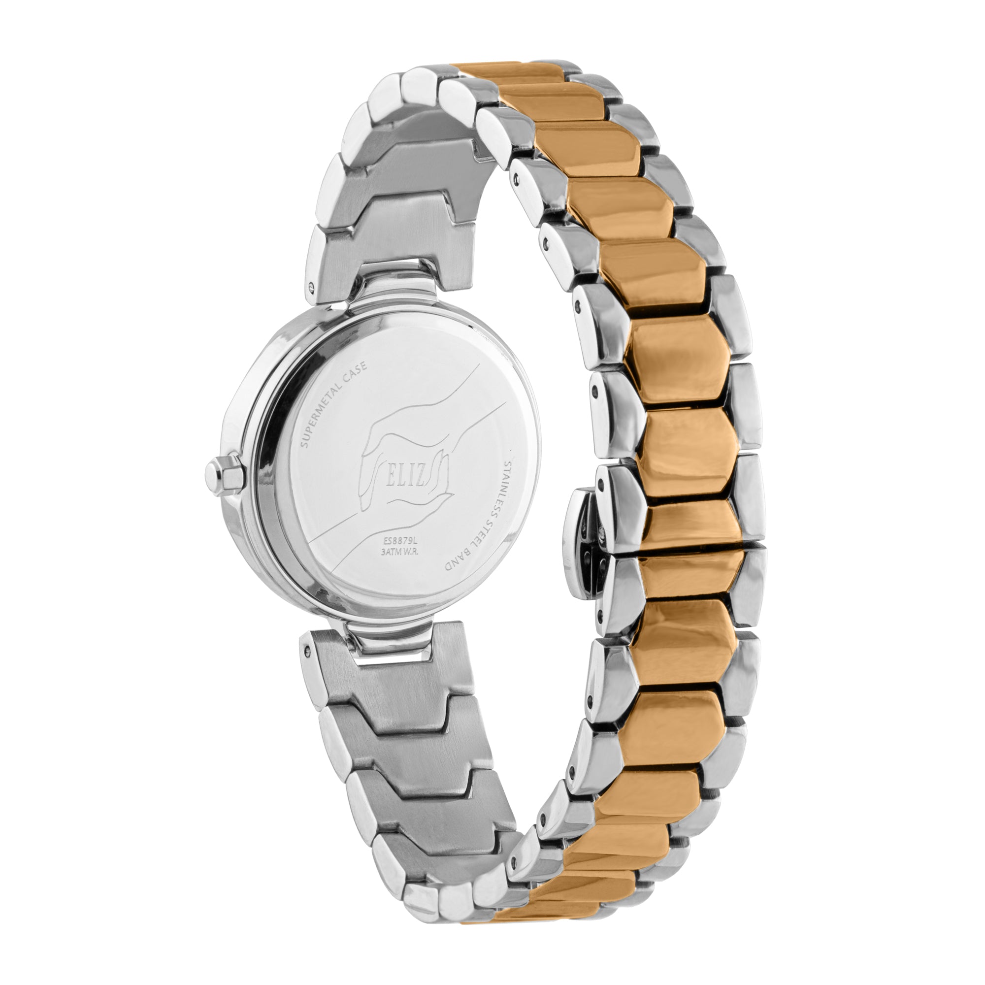 ELIZ ES8879L2USU SS Caseback & Band Three-hands Women's Watch