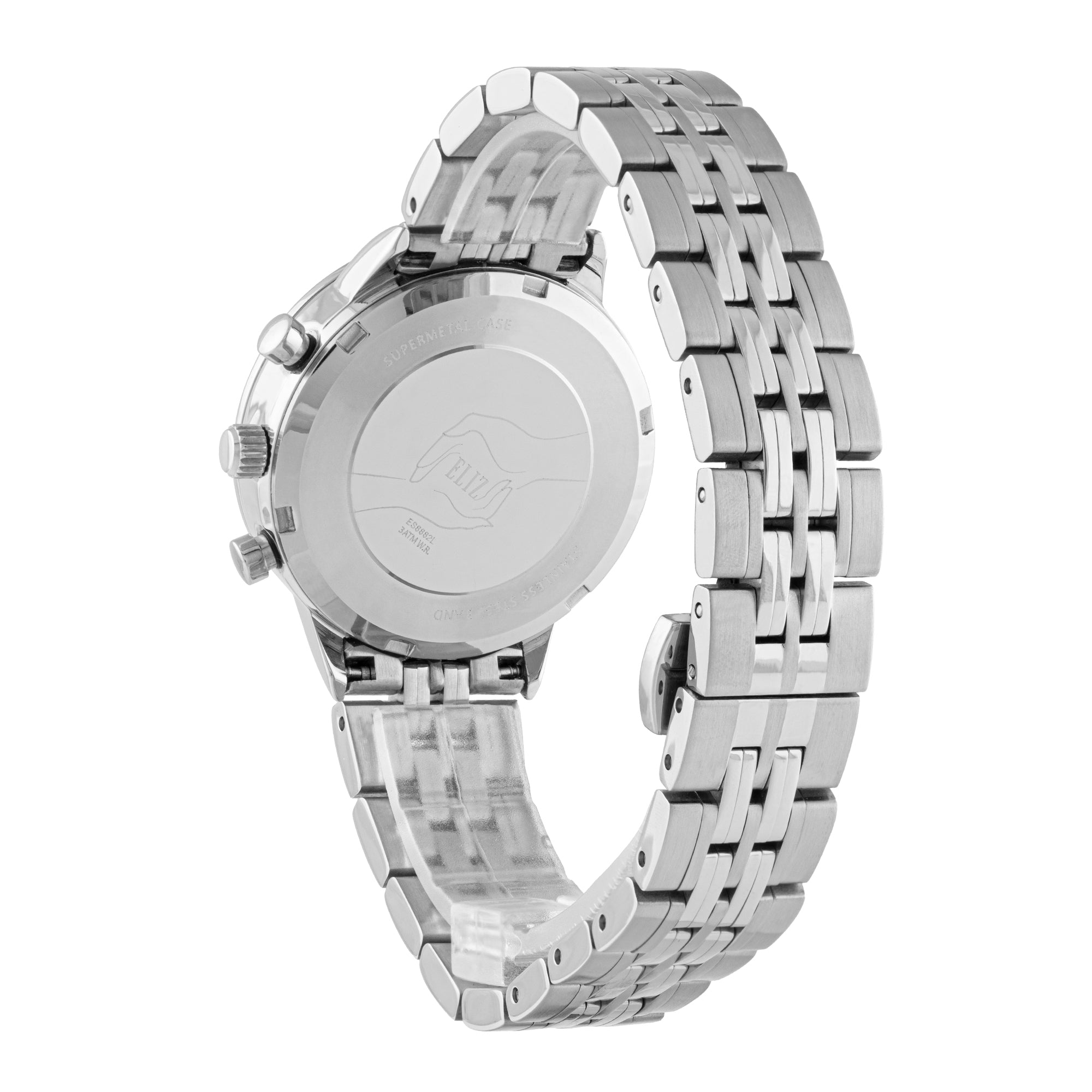 ELIZ  ES8882L2SSS SS Caseback & Band Chronograph Women's Watch