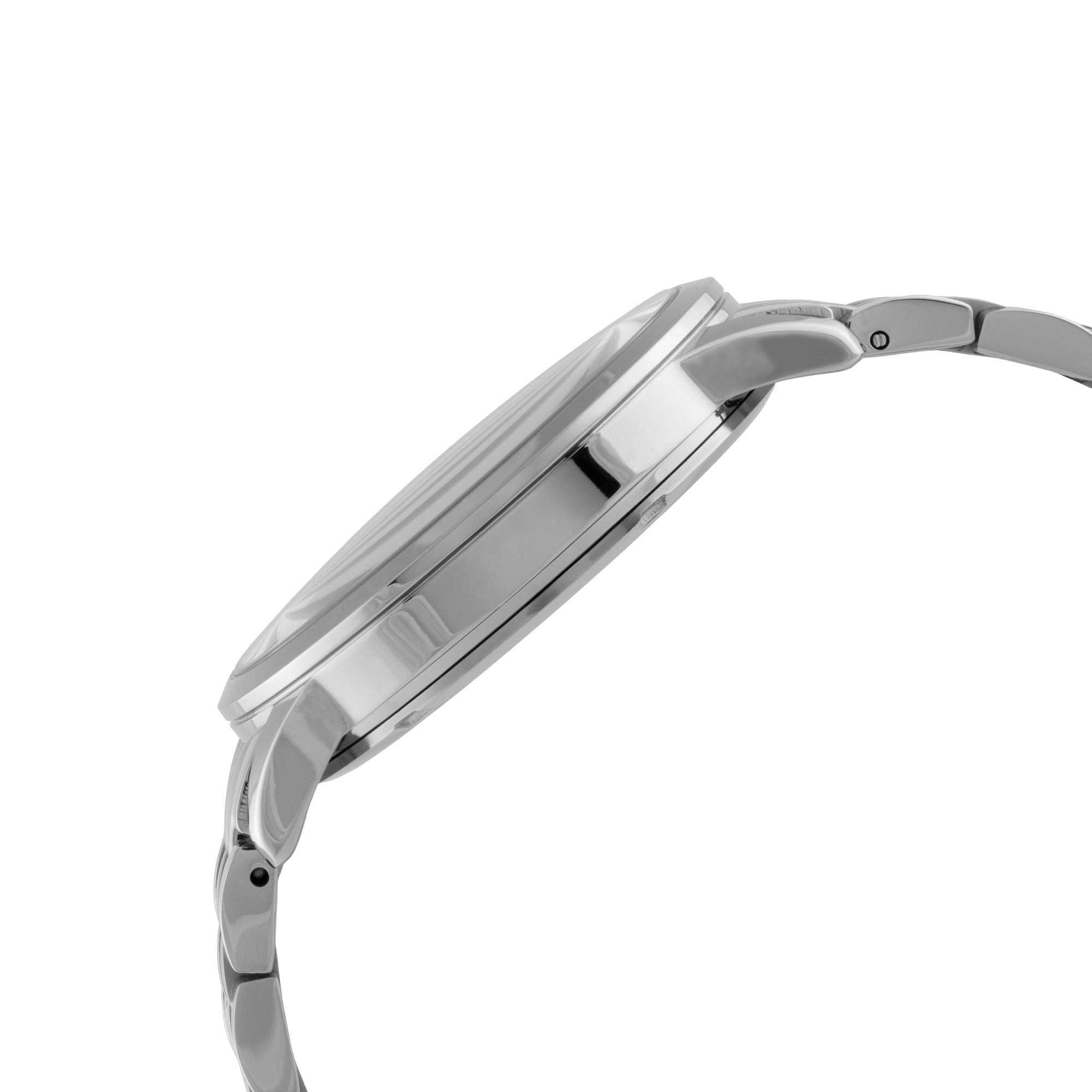 ELIZ  ES8883G2SBS SS Caseback & Band Calendar Men's Watch